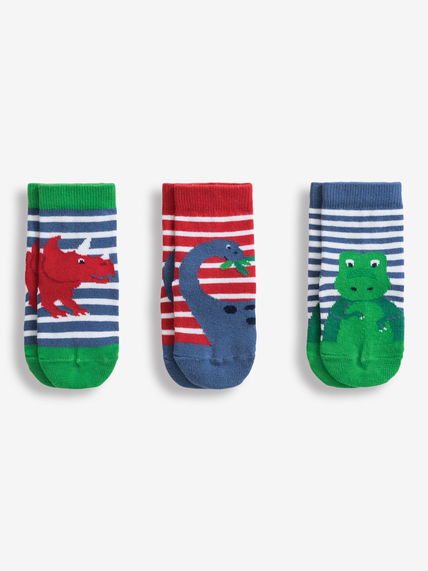 Dinosaur 3-Pack Bright Dino Socks - Image 1 of 2