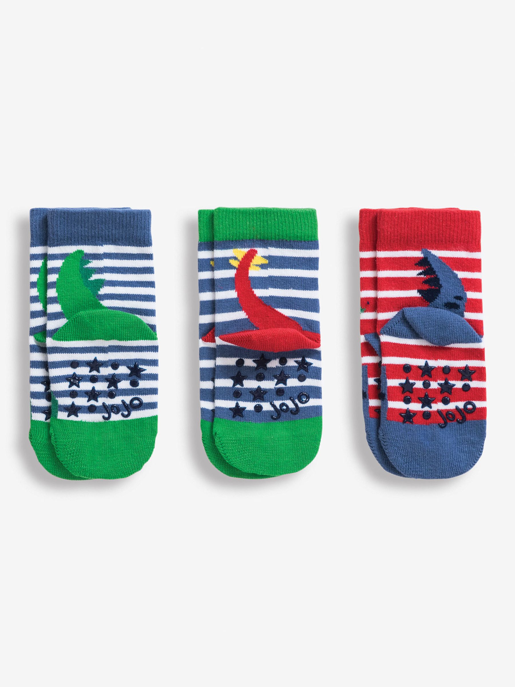 Dinosaur 3-Pack Bright Dino Socks - Image 2 of 2