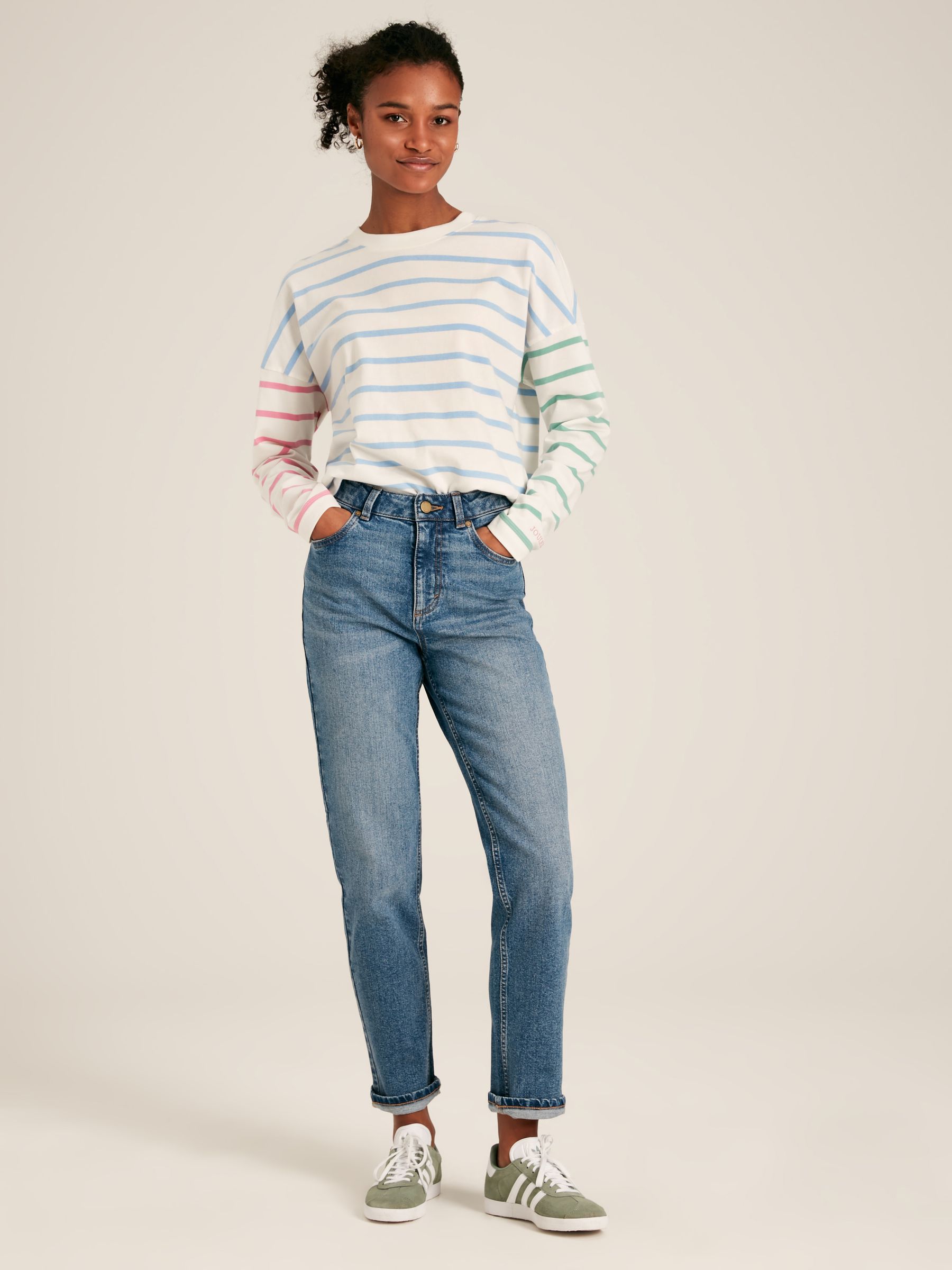 Ellie Multi Long Sleeve Jersey Top - Image 1 of 4