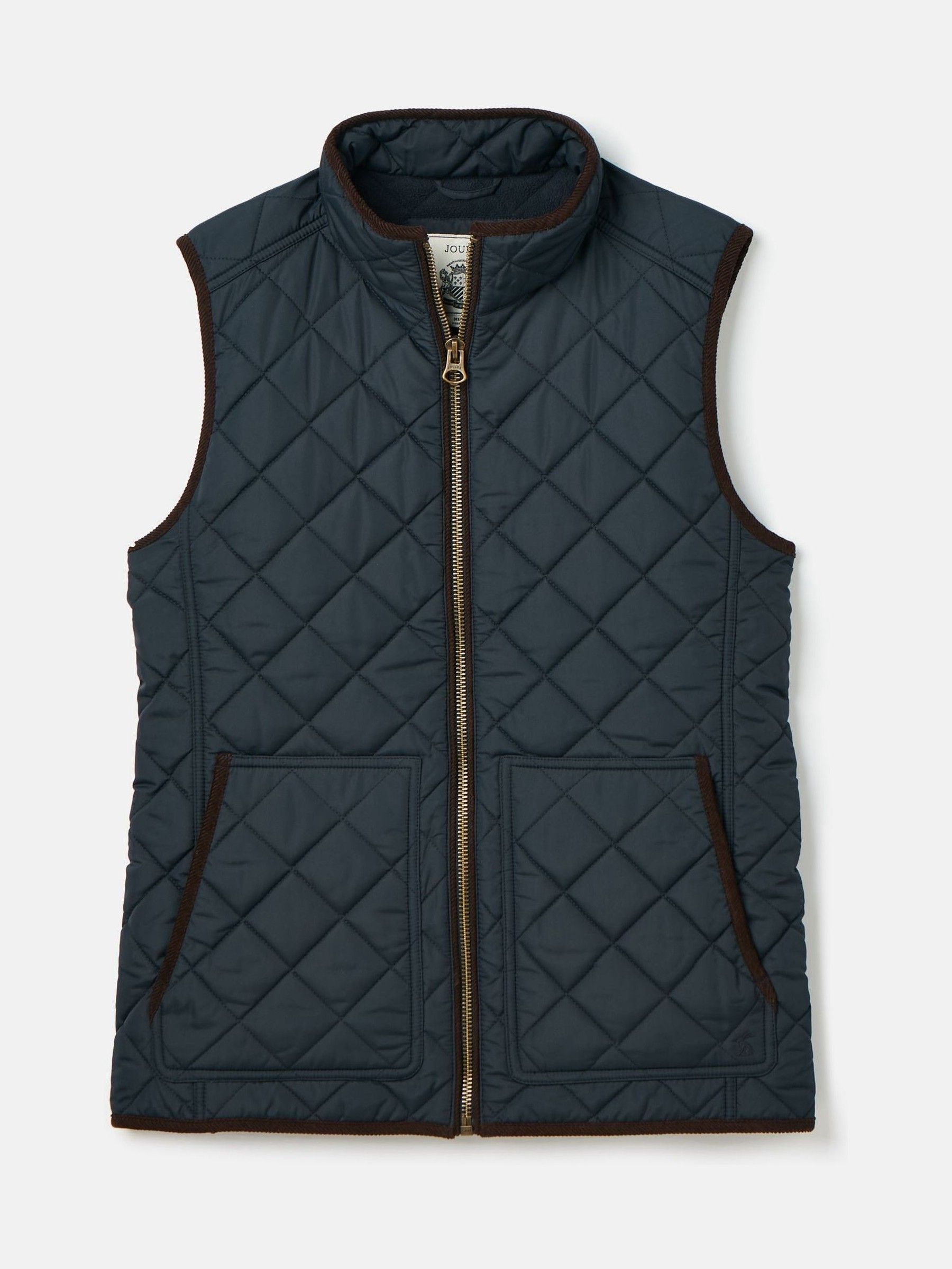 Maynard Navy Blue Diamond Quilted Gilet - Image 8 of 8