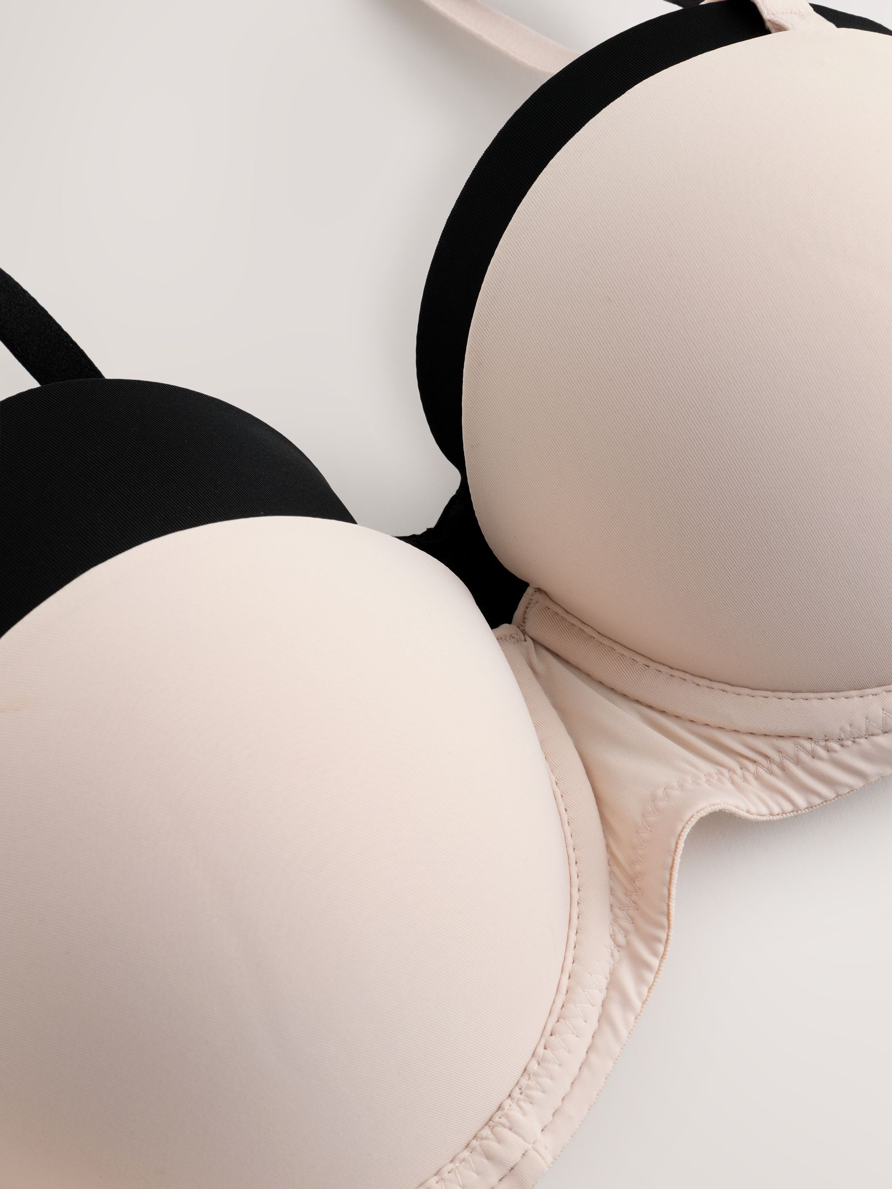 Marzipan Nude/Black Strapless Multiway Push Up 2 Pack Bra - Image 5 of 6