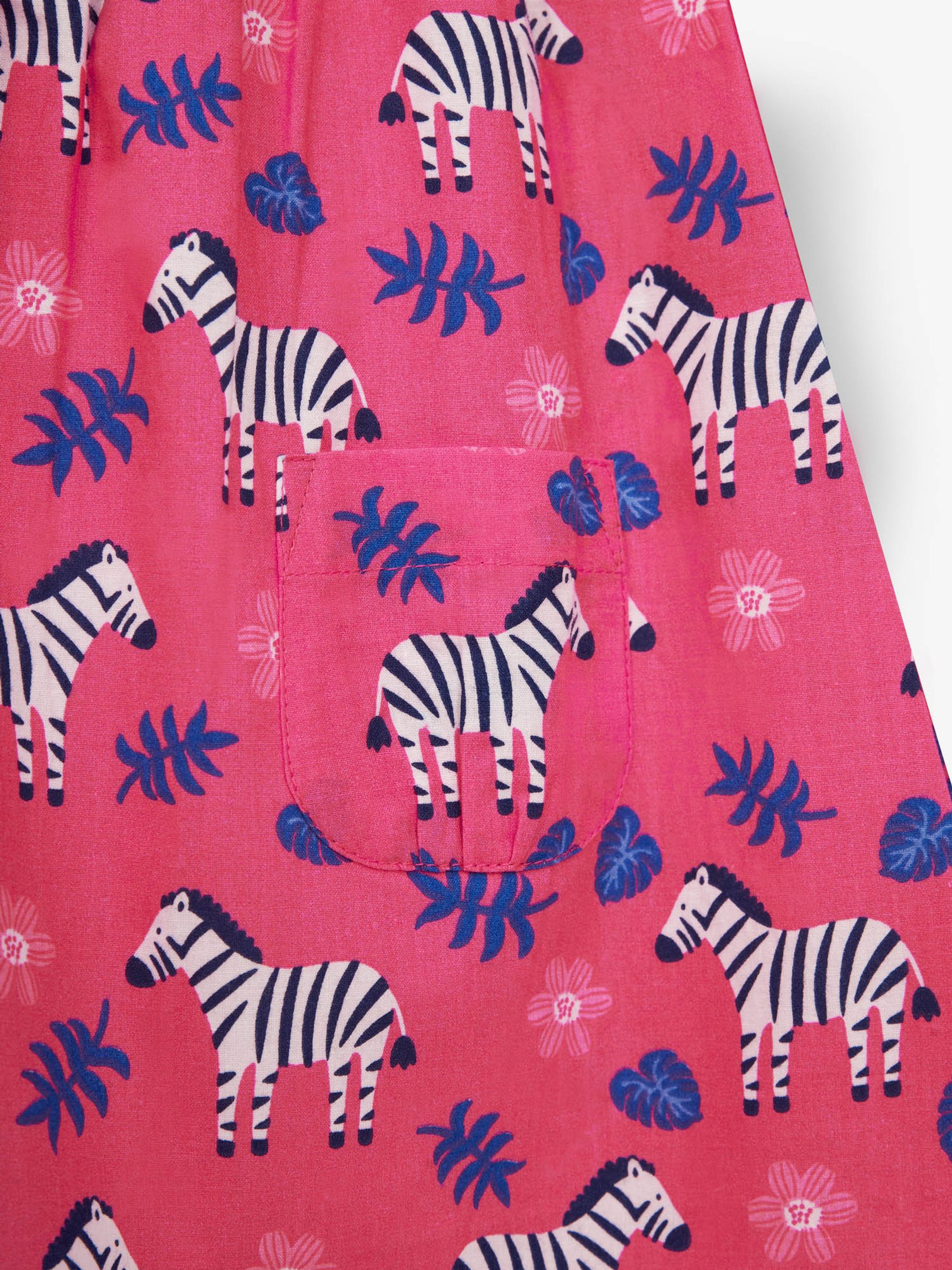 Fuchsia Girls Zebra Shirt Dress - Image 3 of 3