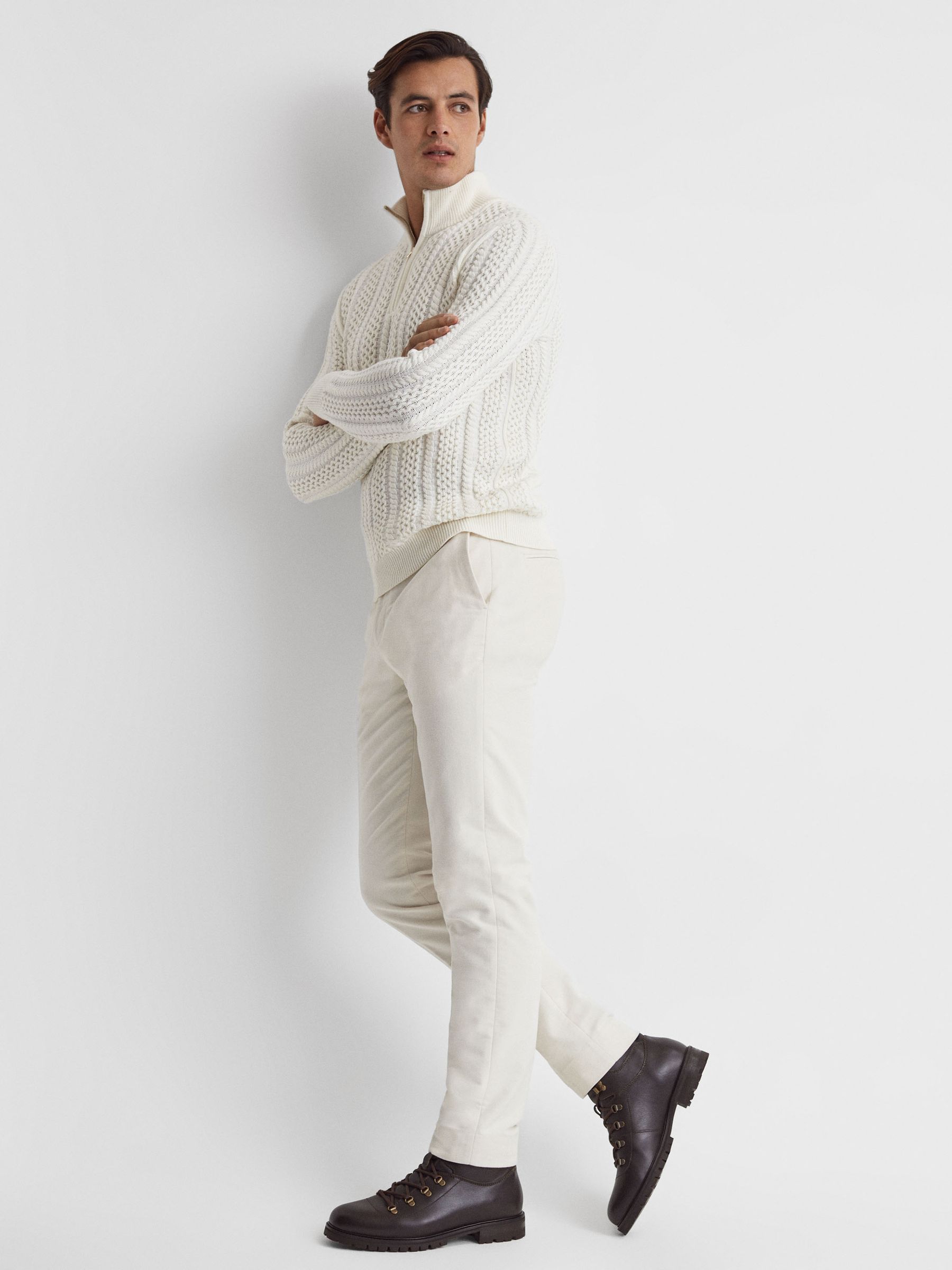 Leather Hiking Boots in Dark Brown - Image 2 of 5 Leather Hiking Boots in Dark Brown - Image 2 of 5