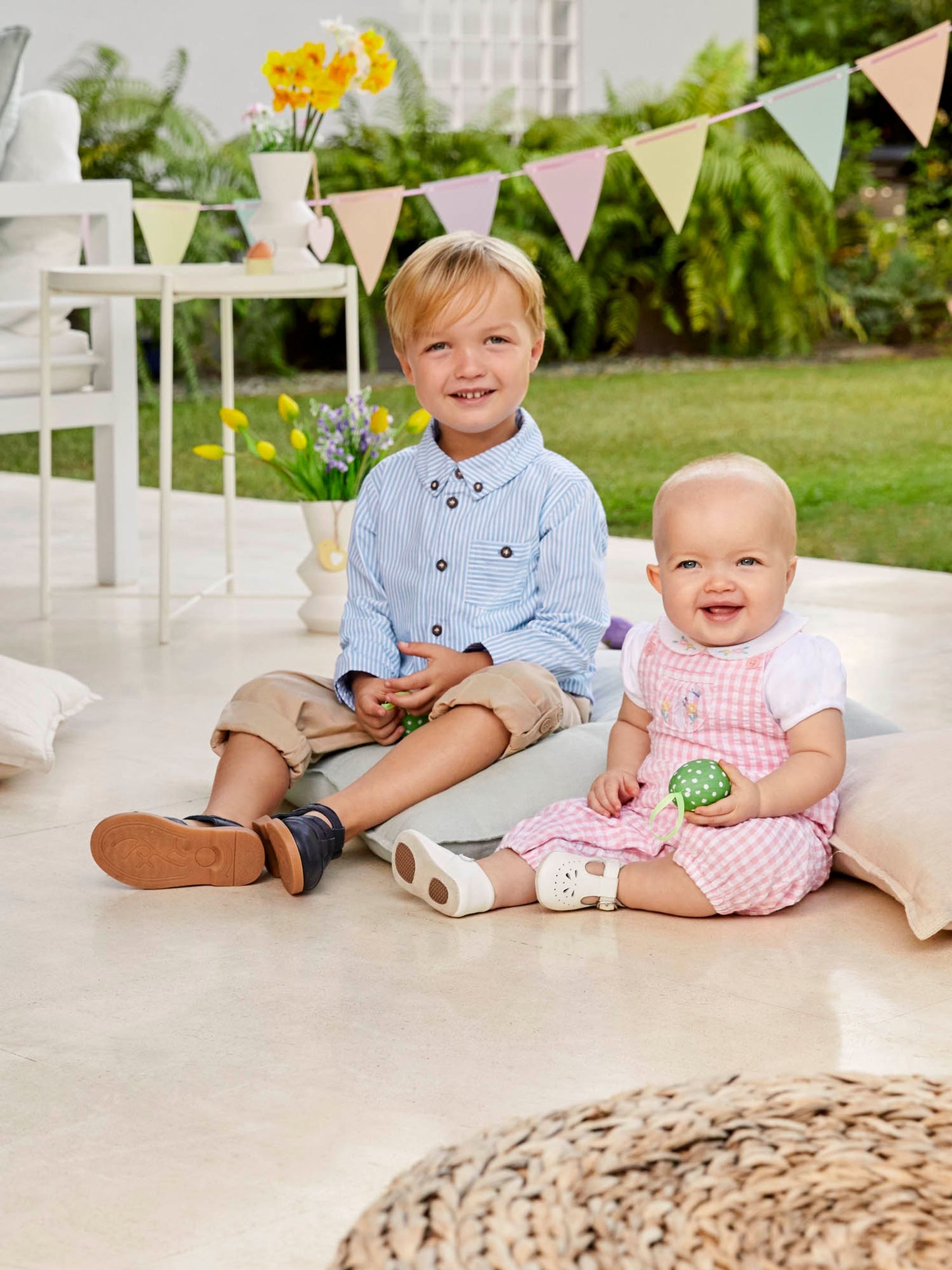 Pink 2-Piece Gingham Dungarees & Bodysuit Set - Image 2 of 6