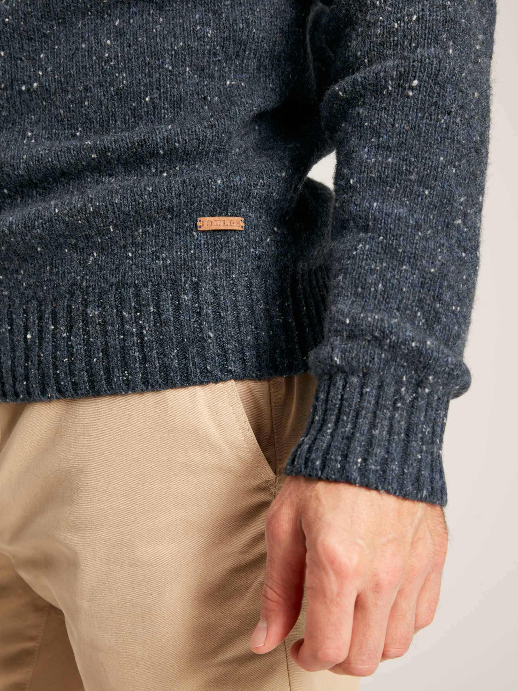 Glenbay Blue Crew Neck Knitted Jumper - Image 5 of 7