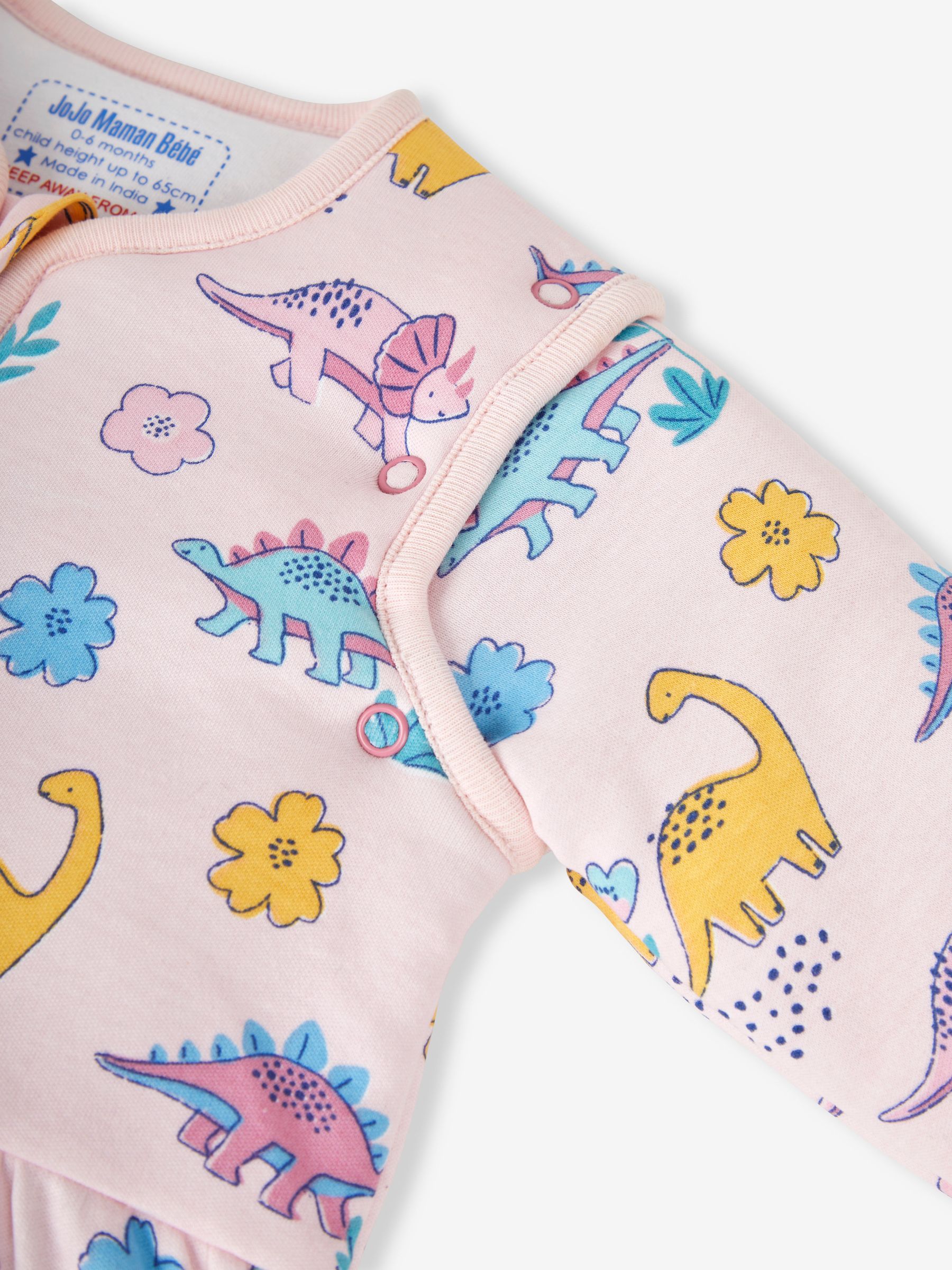 Pink Dino 3.5 Tog Baby Sleeping Bag - Image 3 of 4