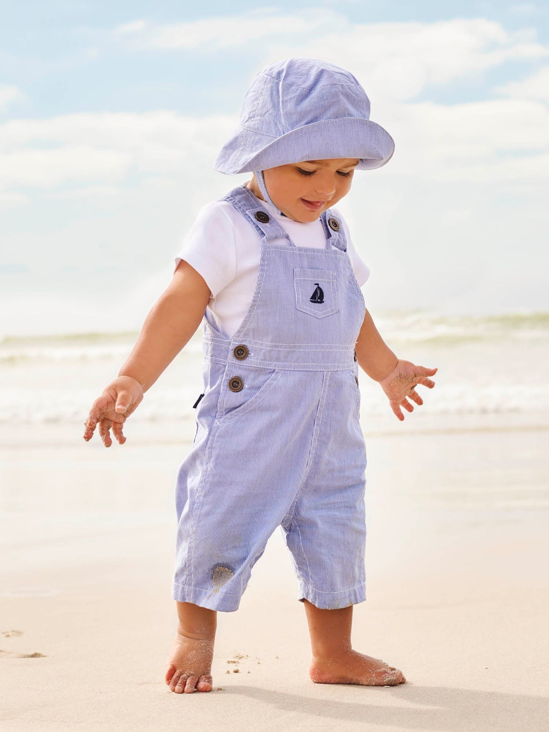 Blue Boat Stripe Dungarees - Image 2 of 5