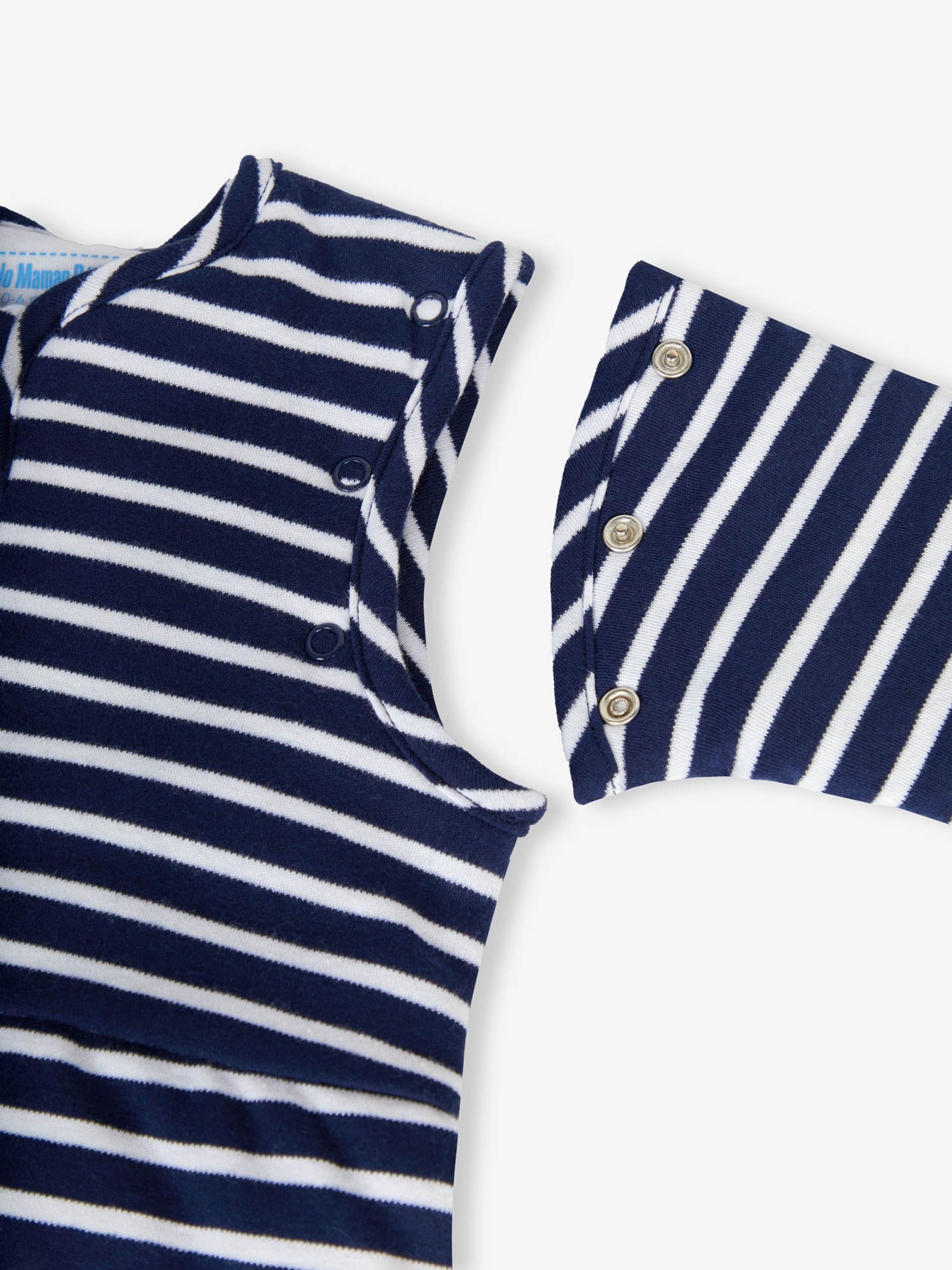 Navy Stripe 3.5 Tog Baby Sleeping Bag - Image 4 of 4