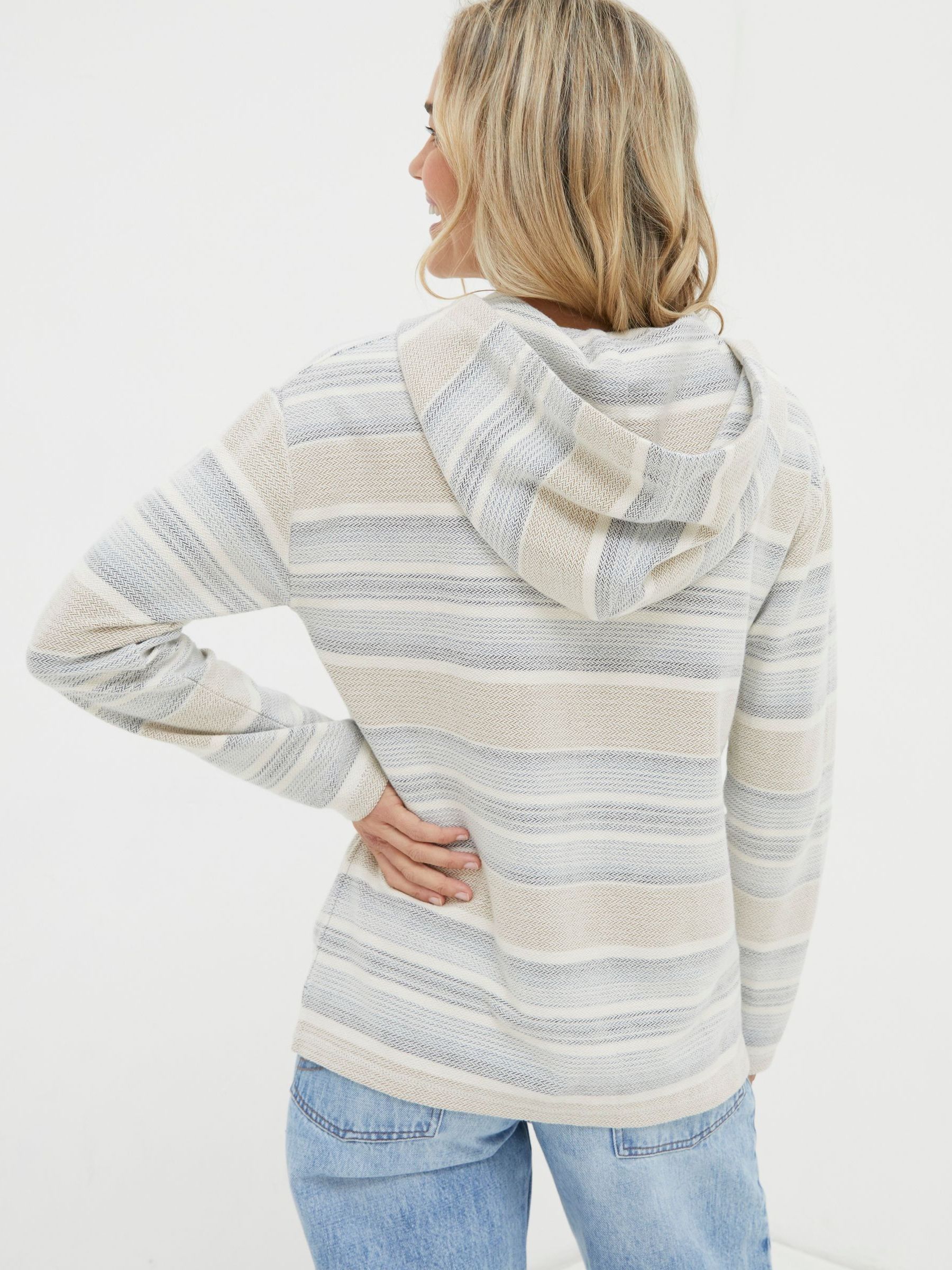 Daisy Natural Textured Overhead Hoodie - Image 2 of 4