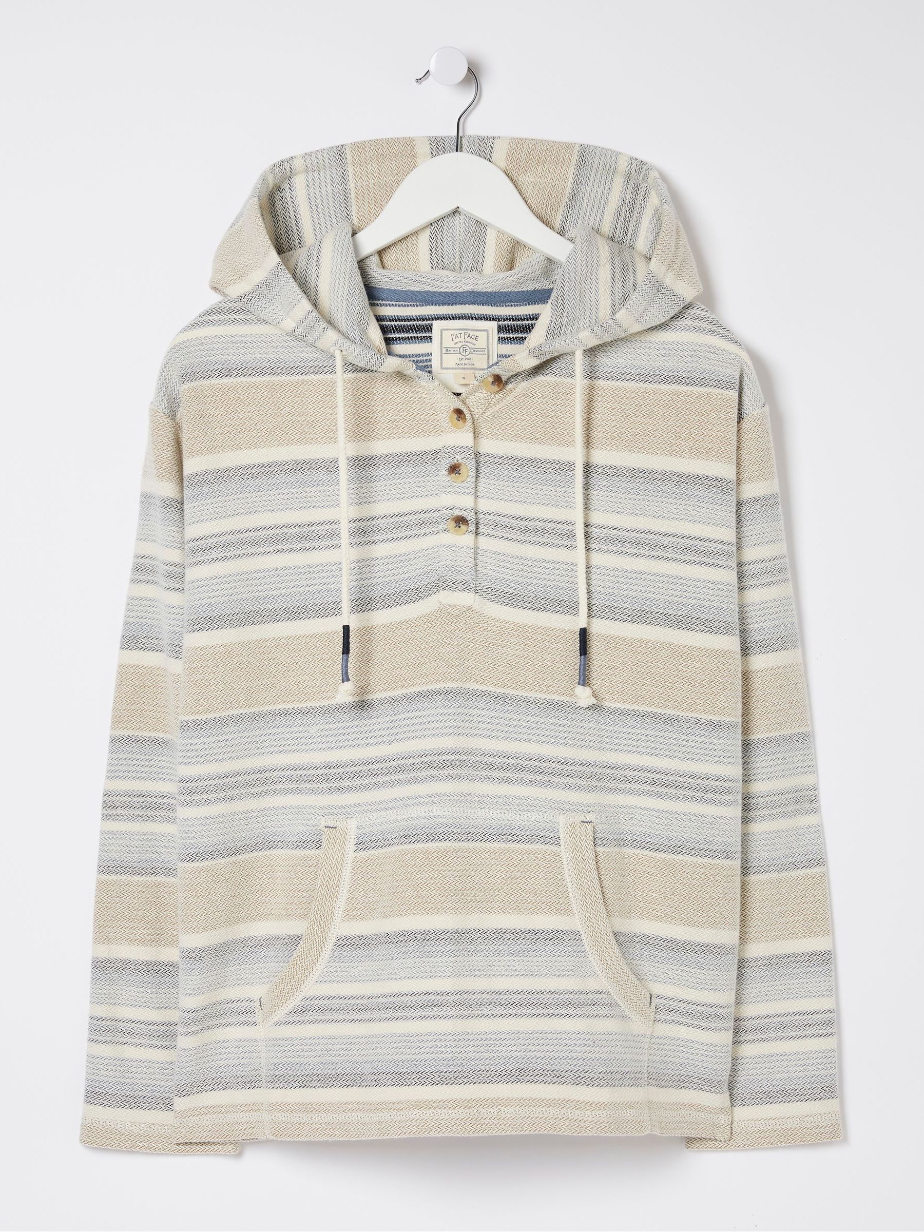Daisy Natural Textured Overhead Hoodie - Image 4 of 4