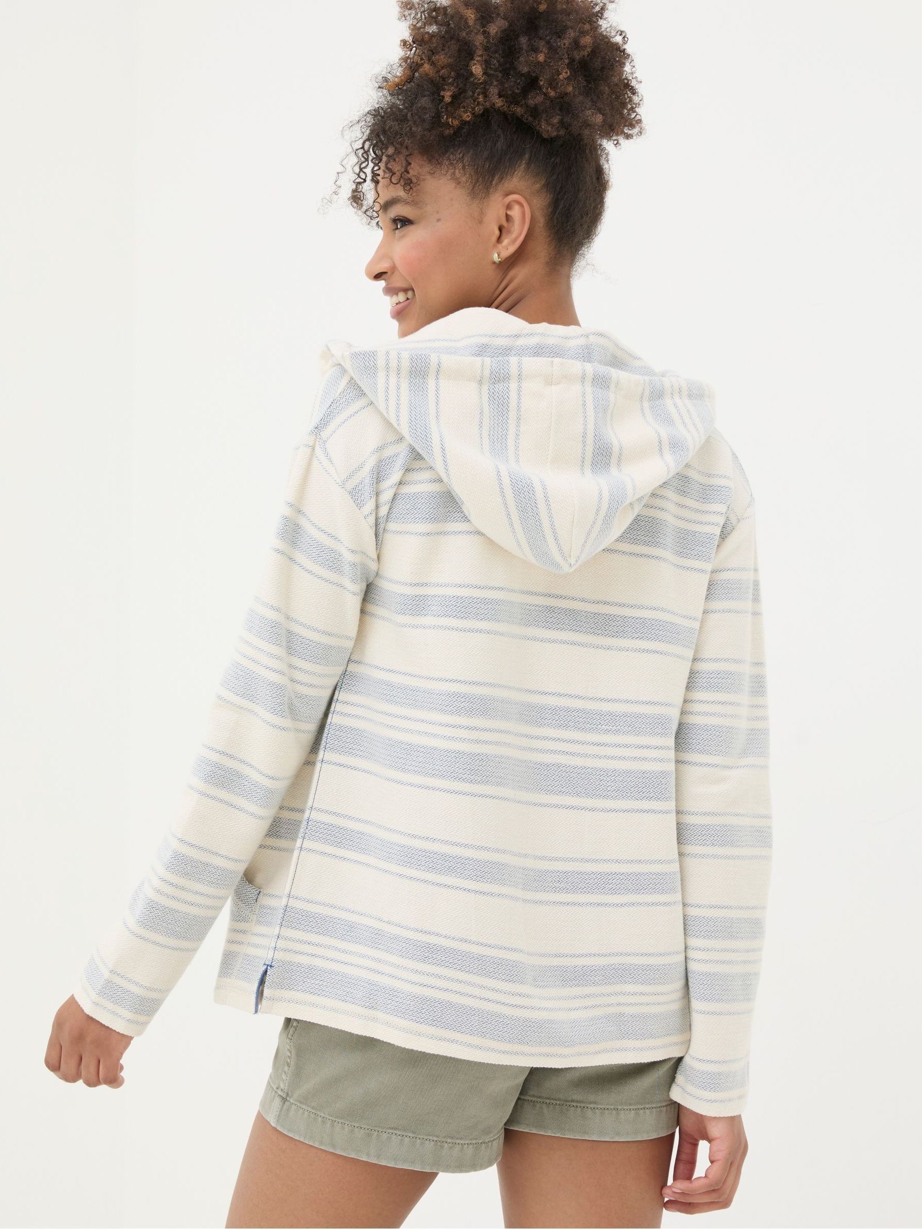 Multi Daisy Textured Zip Through Hoodie - Image 2 of 5