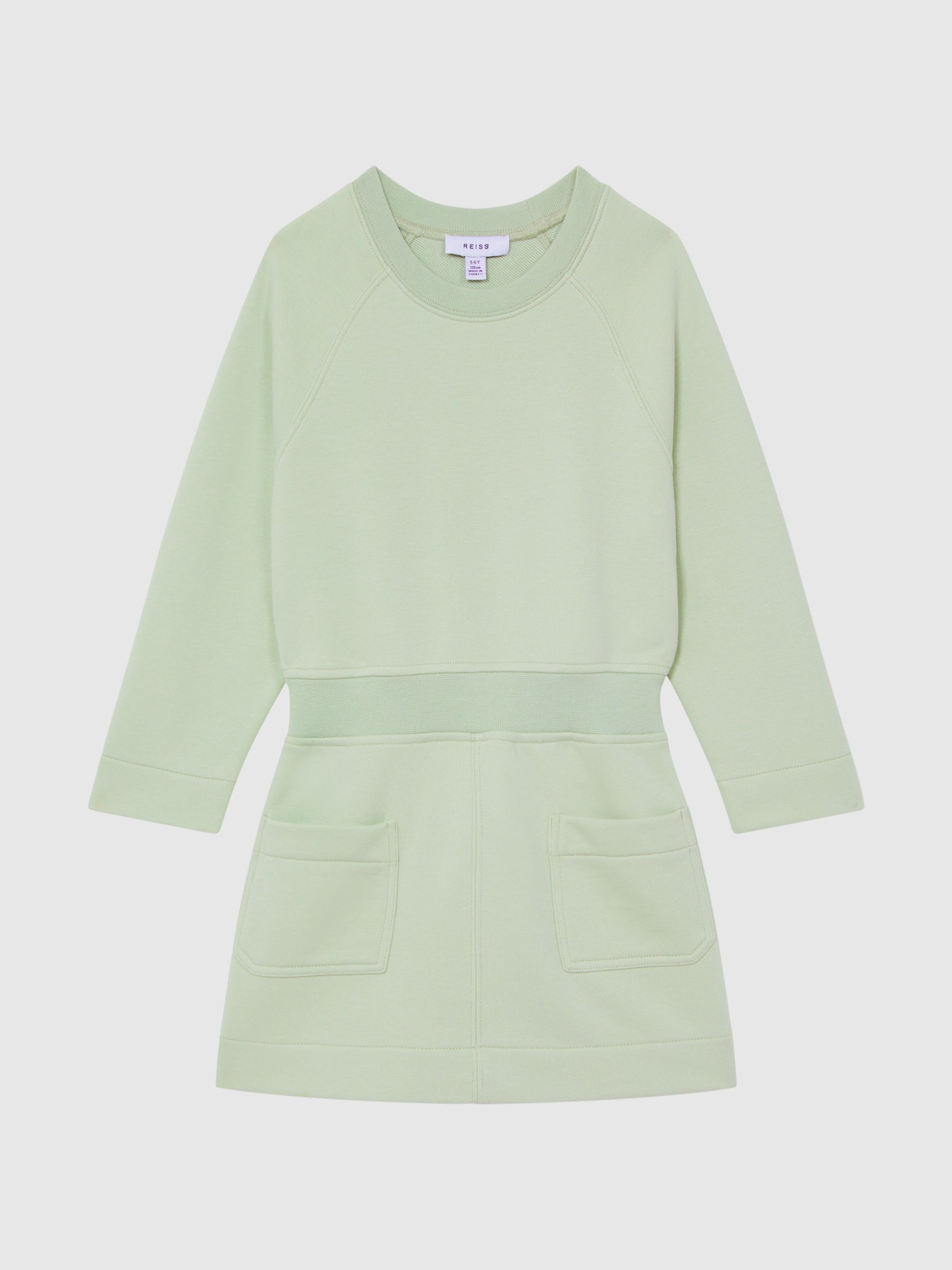 Junior Sweatshirt Dress in Sage - Image 2 of 8