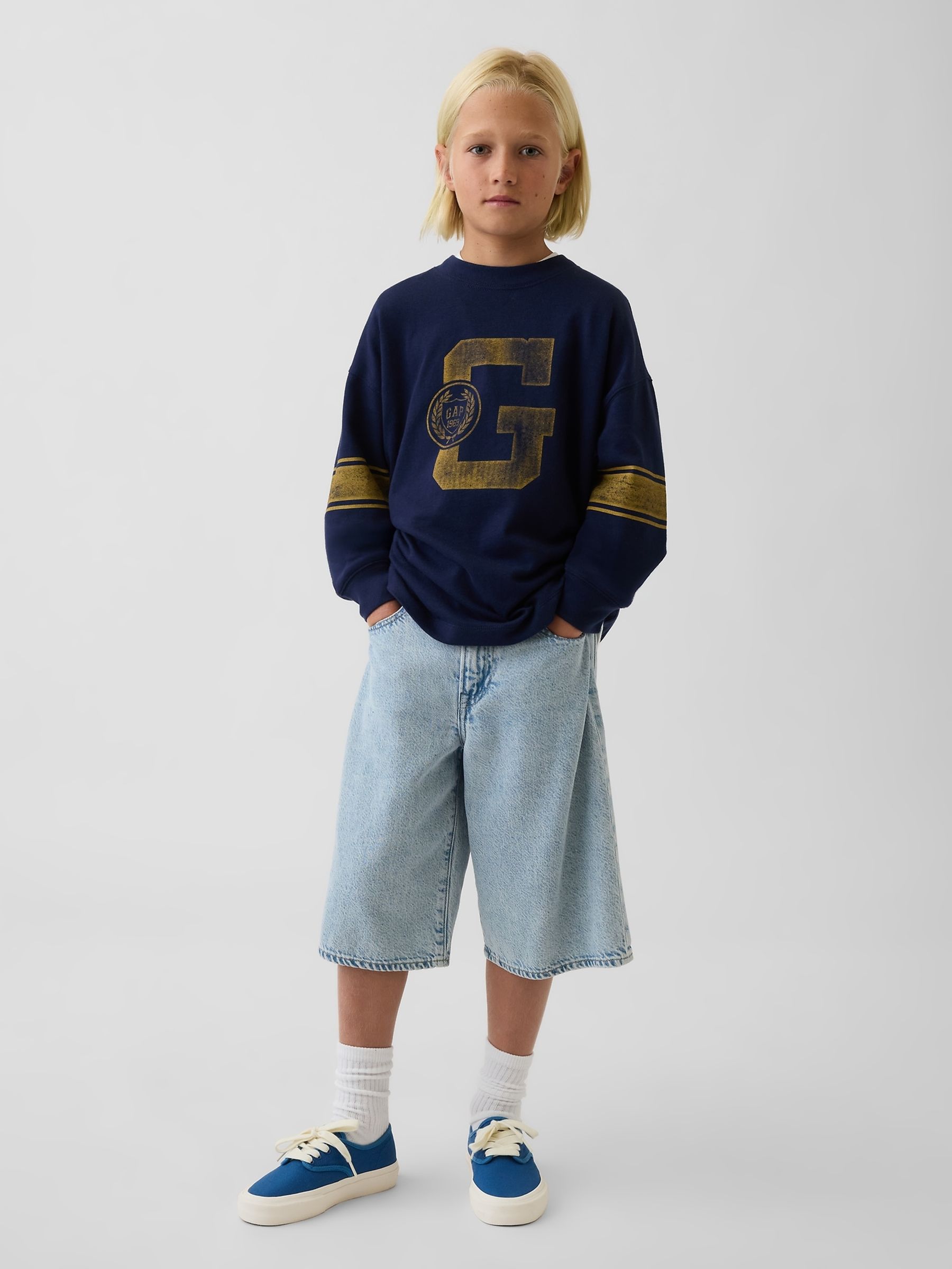 Navy Heavyweight Oversized Graphic T-Shirt - Image 3 of 5
