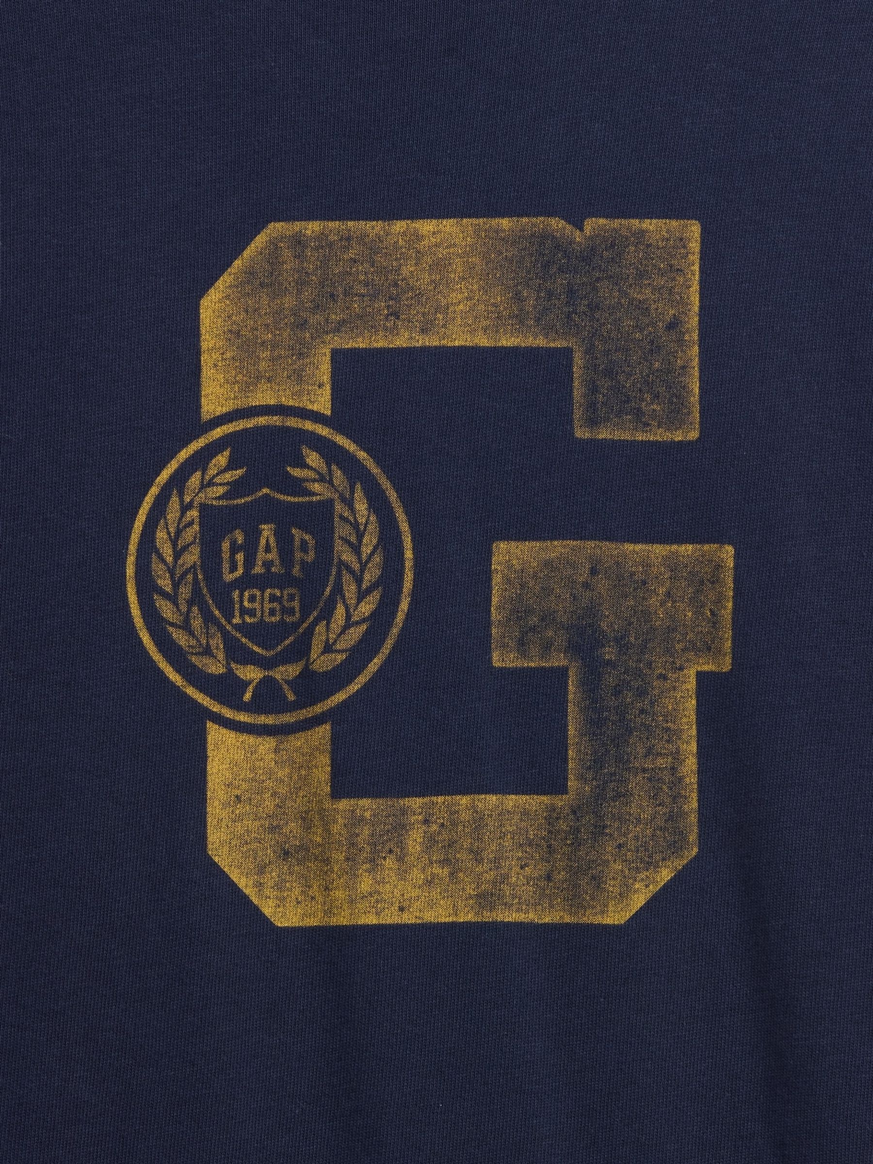 Navy Heavyweight Oversized Graphic T-Shirt - Image 5 of 5