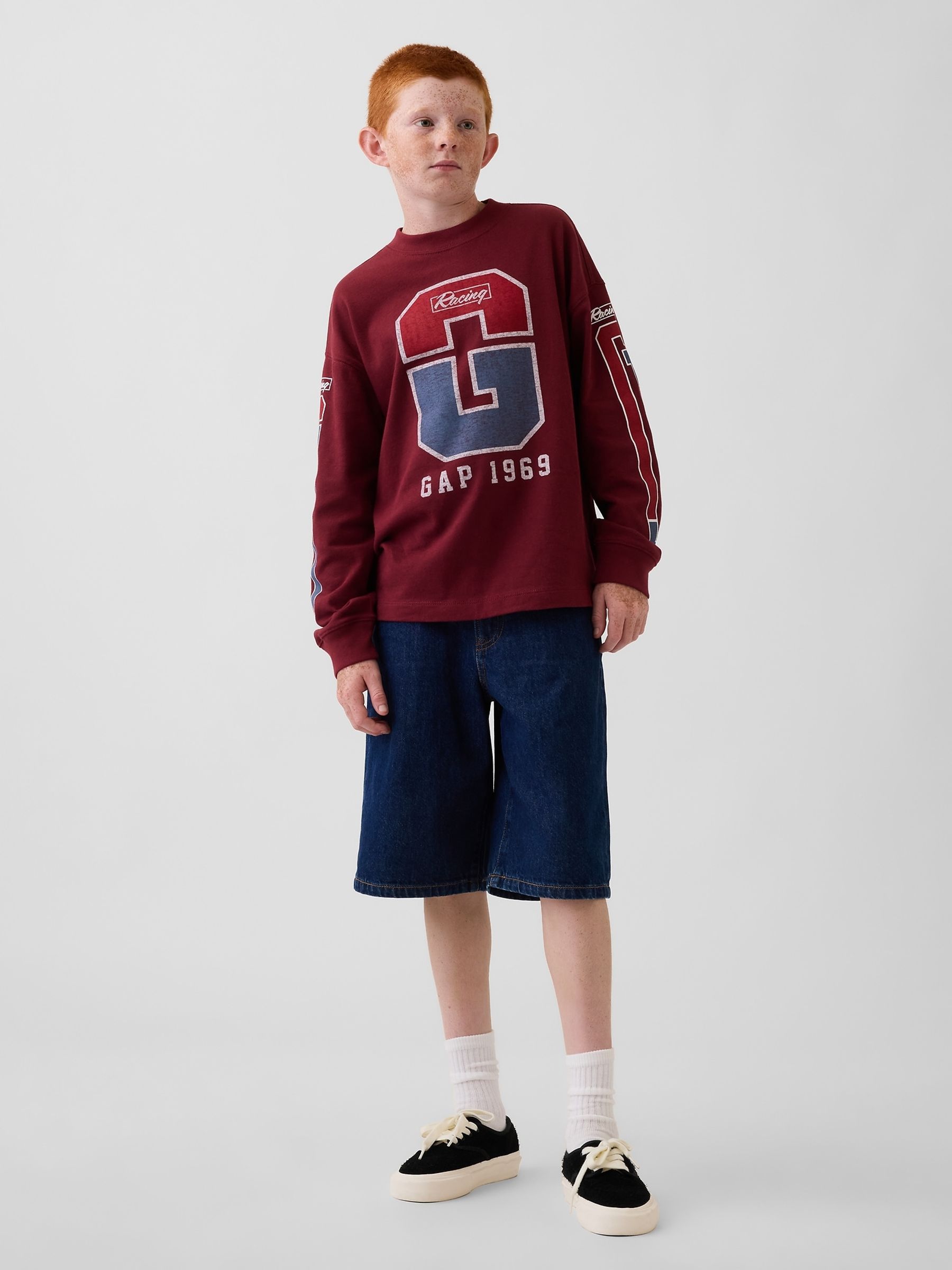 Red Heavyweight Oversized Graphic T-Shirt - Image 3 of 5