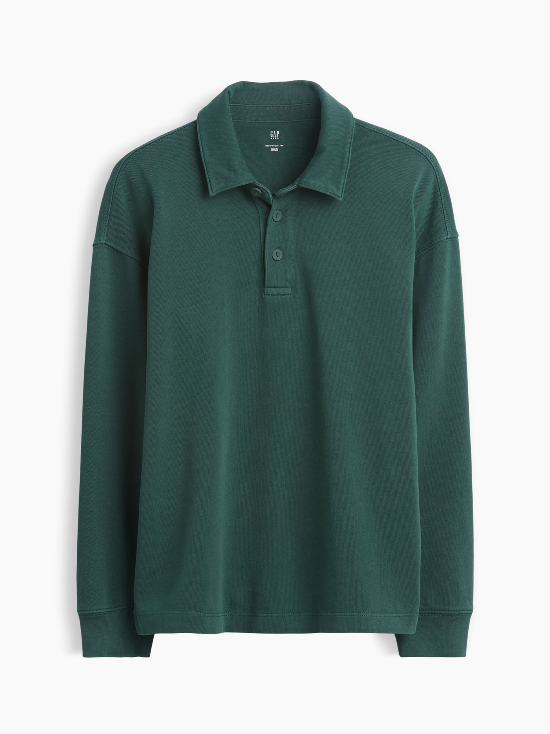 Green Heavyweight Relaxed Polo Shirt - Image 4 of 5