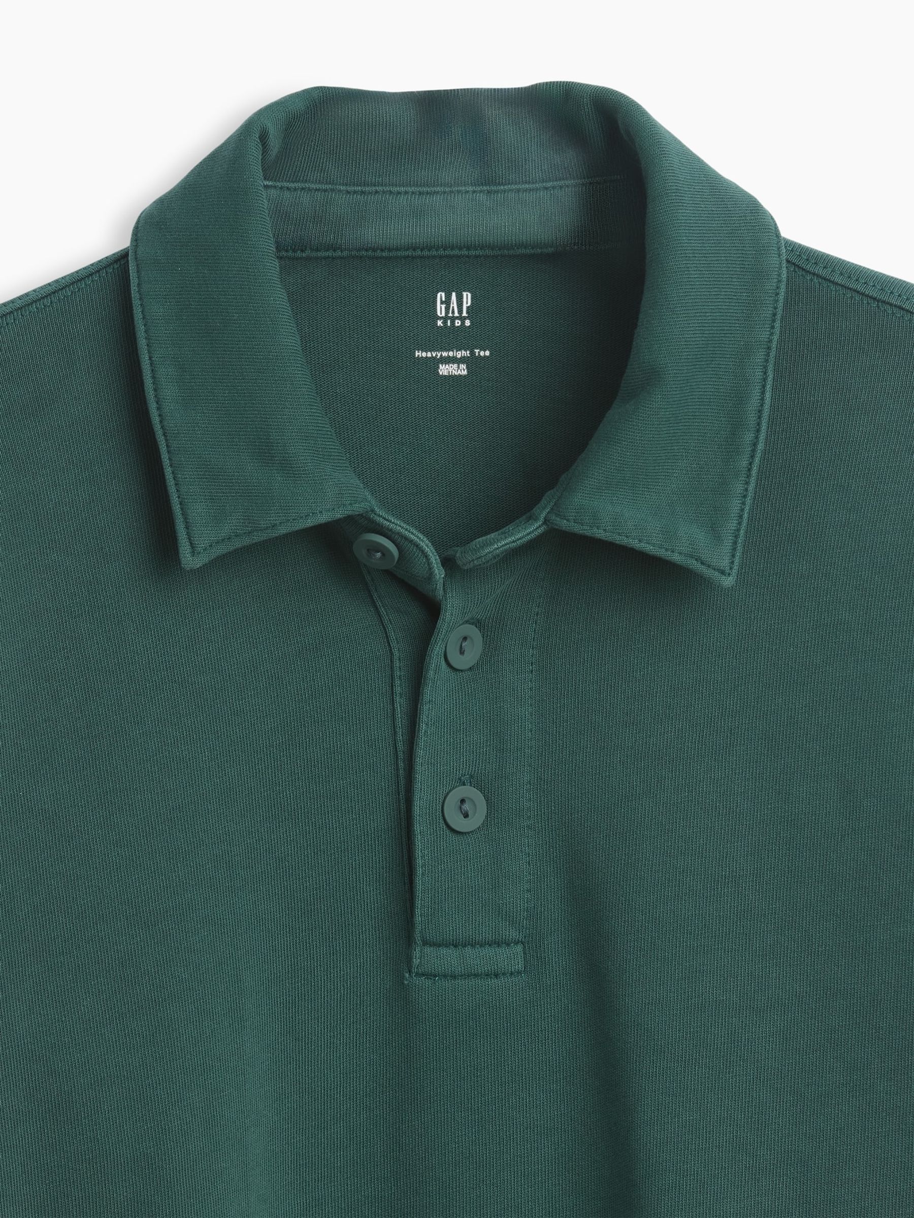 Green Heavyweight Relaxed Polo Shirt - Image 5 of 5