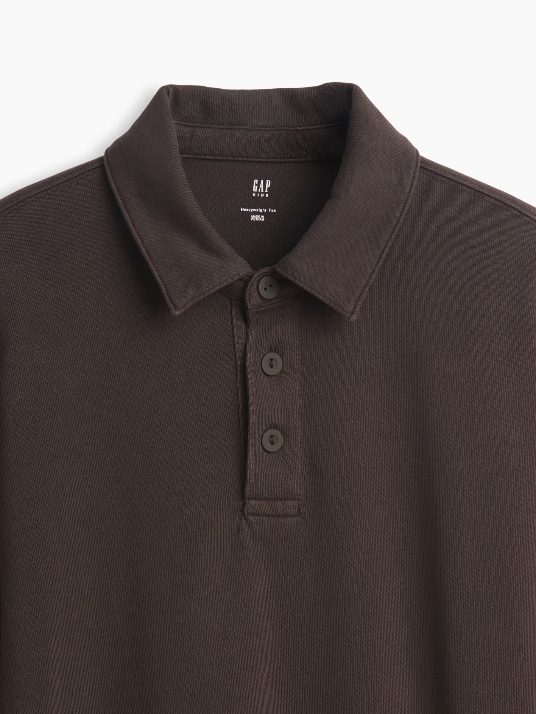 Brown Heavyweight Relaxed Polo Shirt - Image 5 of 5