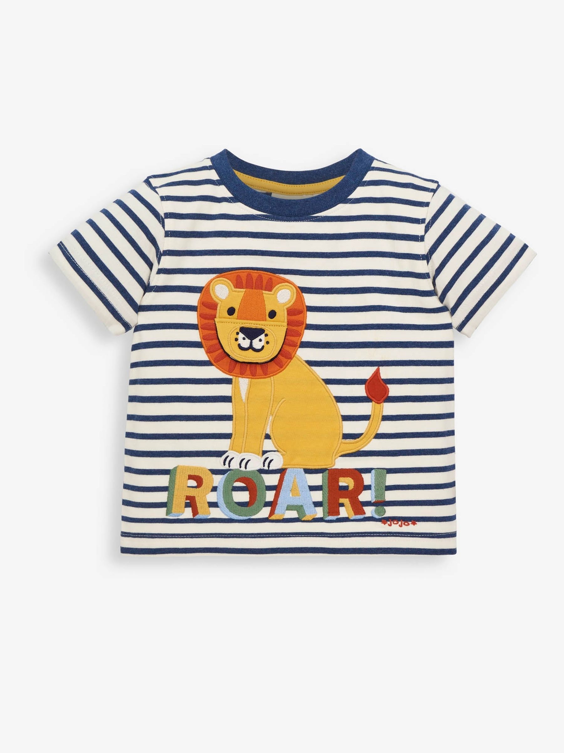 Ecru Kids Lion Appliqué T-Shirt - Image 1 of 3