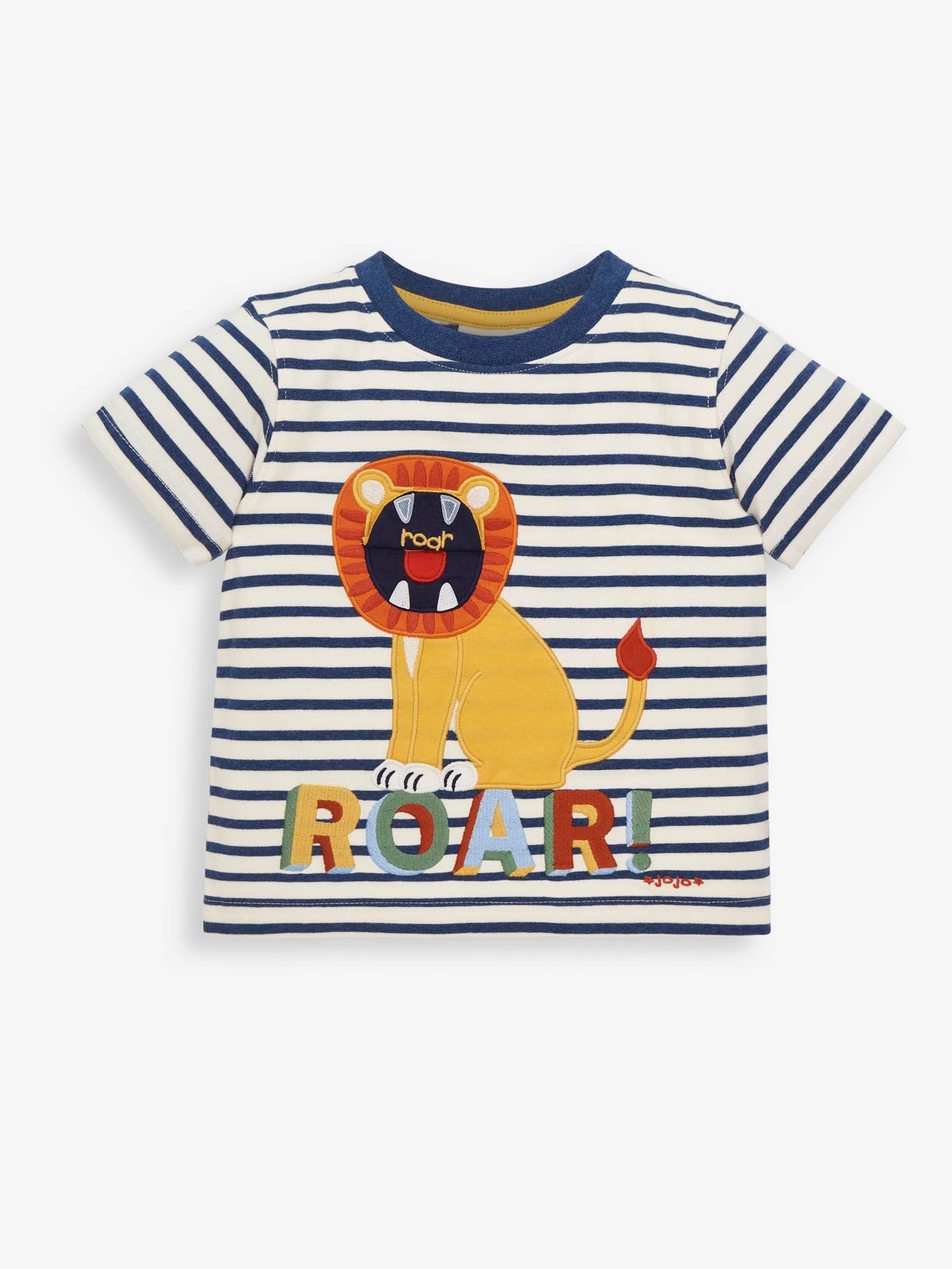 Ecru Kids Lion Appliqué T-Shirt - Image 2 of 3