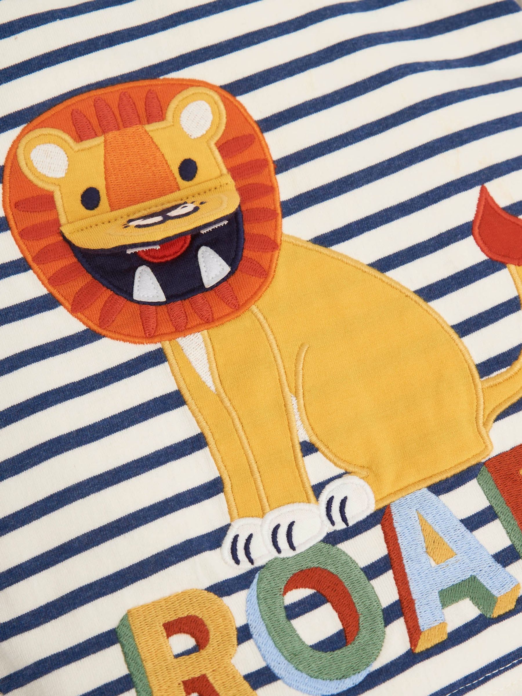 Ecru Kids Lion Appliqué T-Shirt - Image 3 of 3