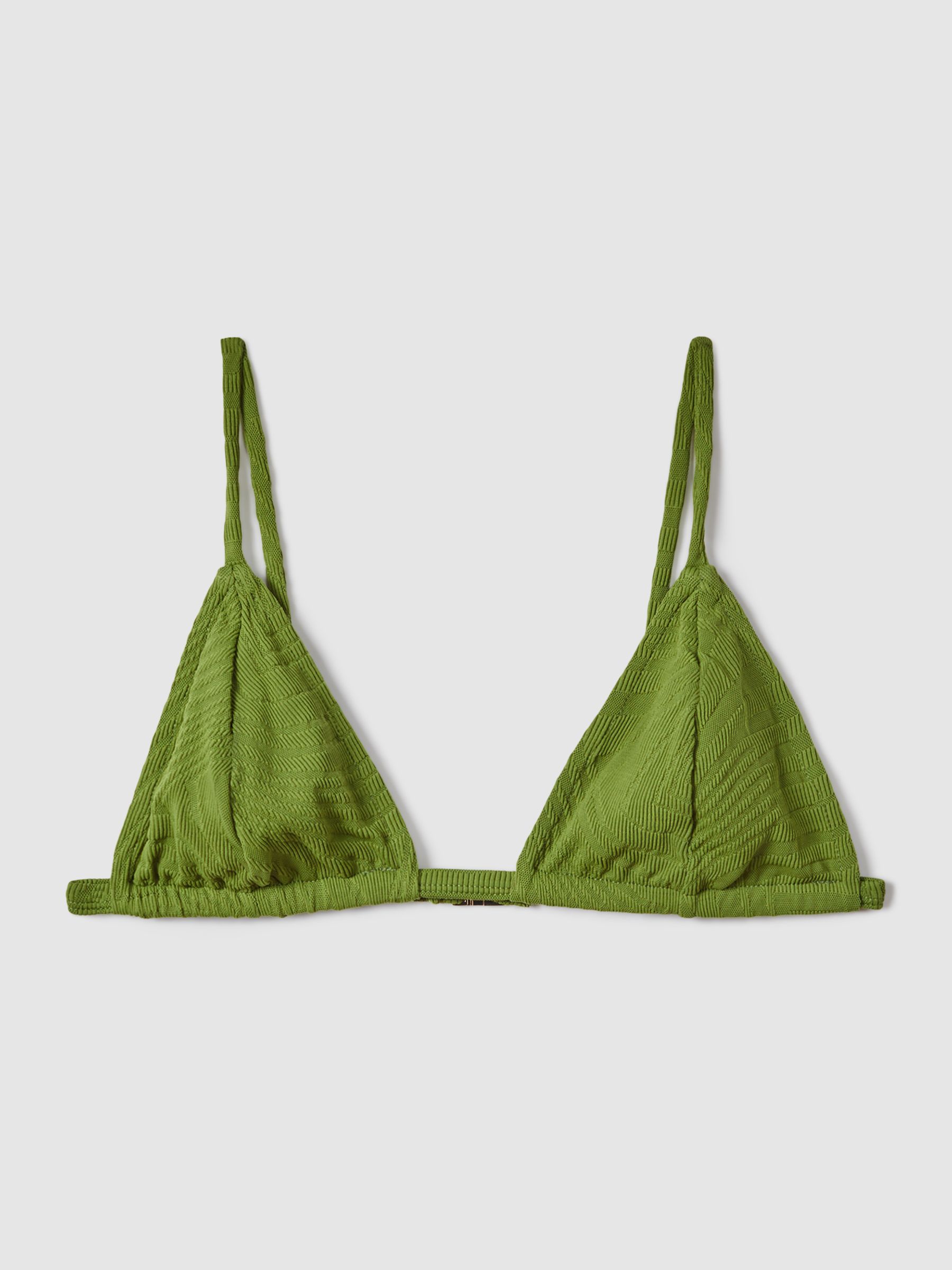 Fella Swim Julian Triangle Bikini Top in Fern Green - Image 2 of 4