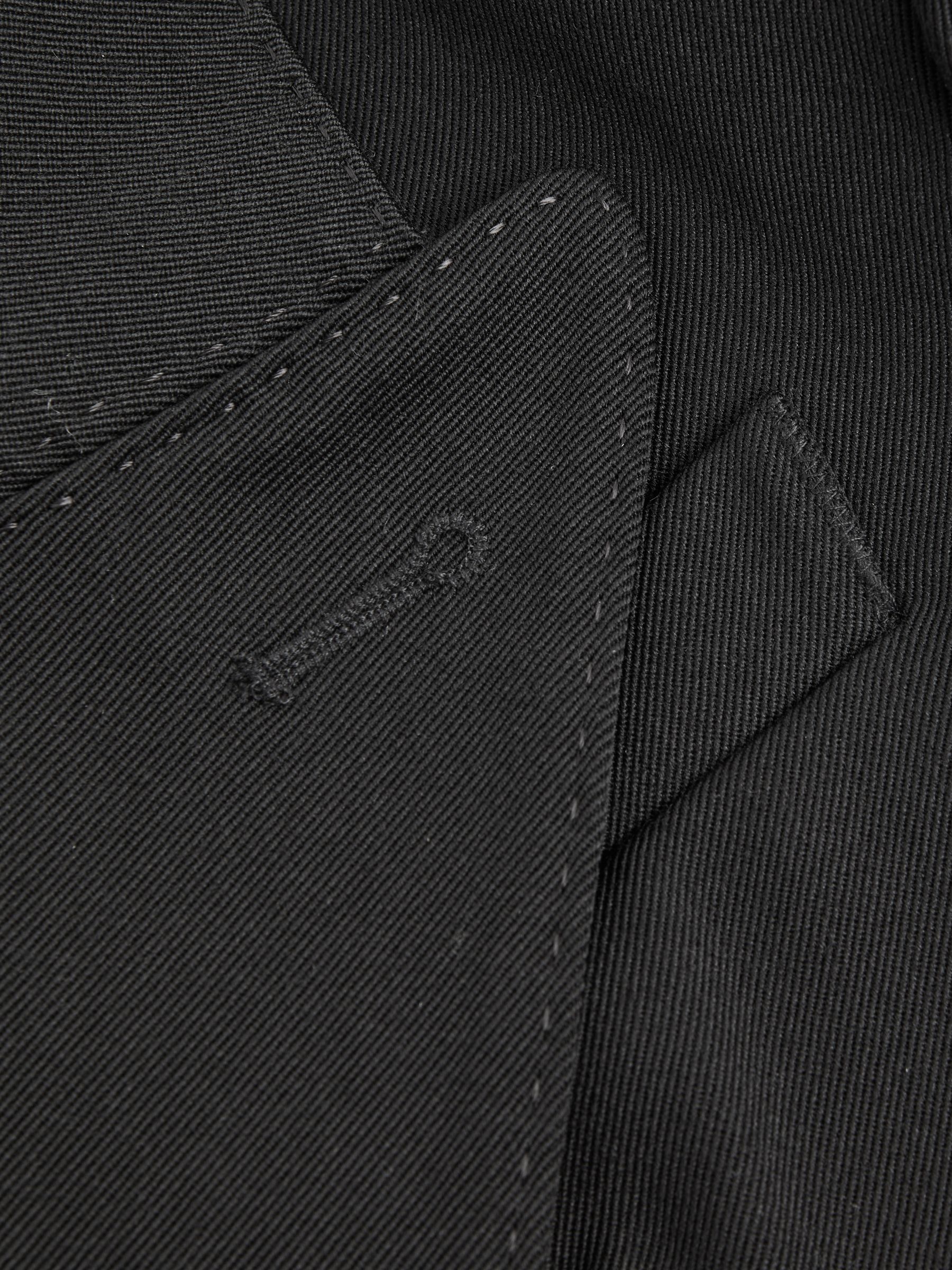 Wool Double Breasted Blazer Dress in Black - Image 6 of 7