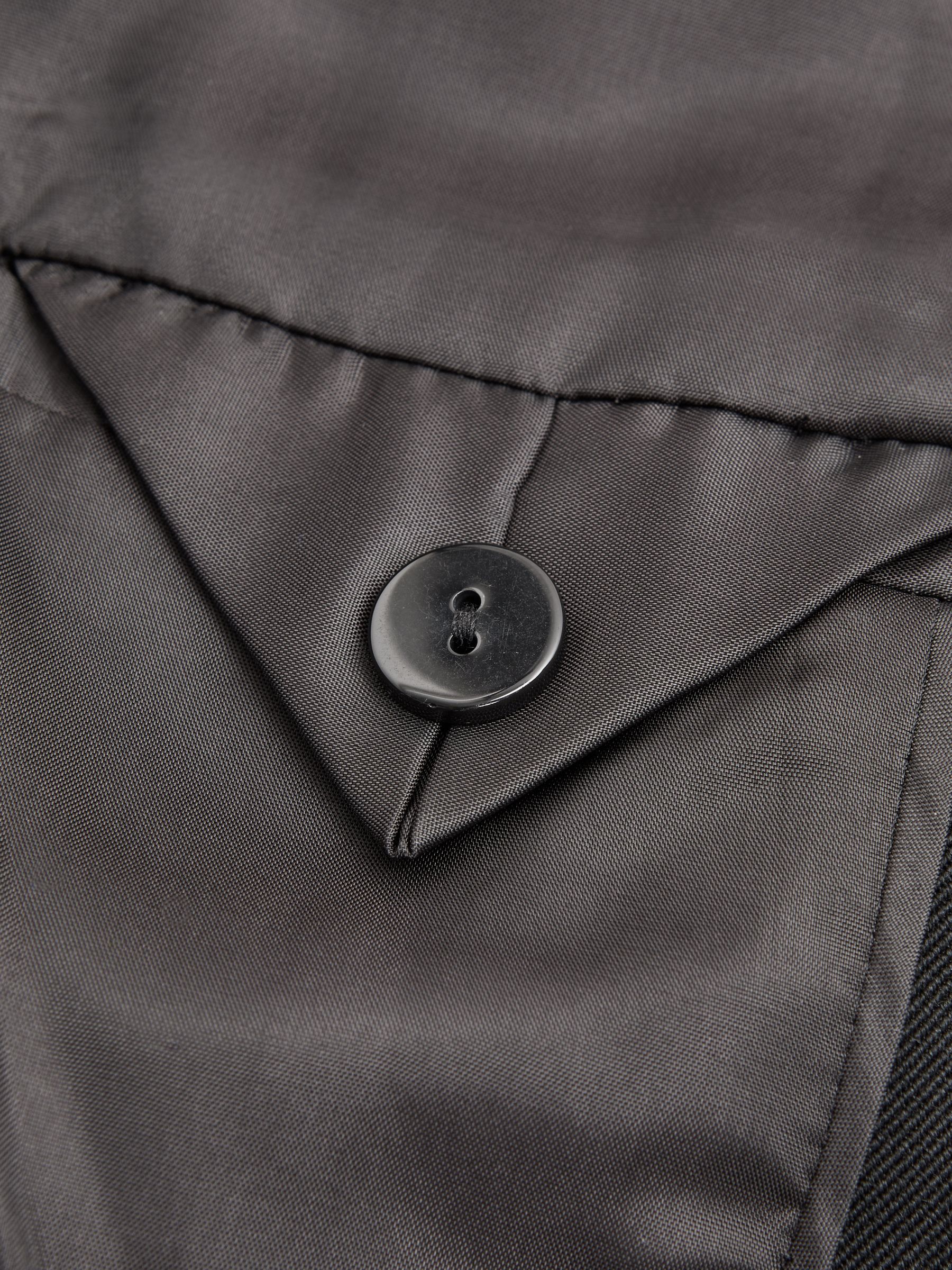 Wool Double Breasted Blazer Dress in Black - Image 7 of 7