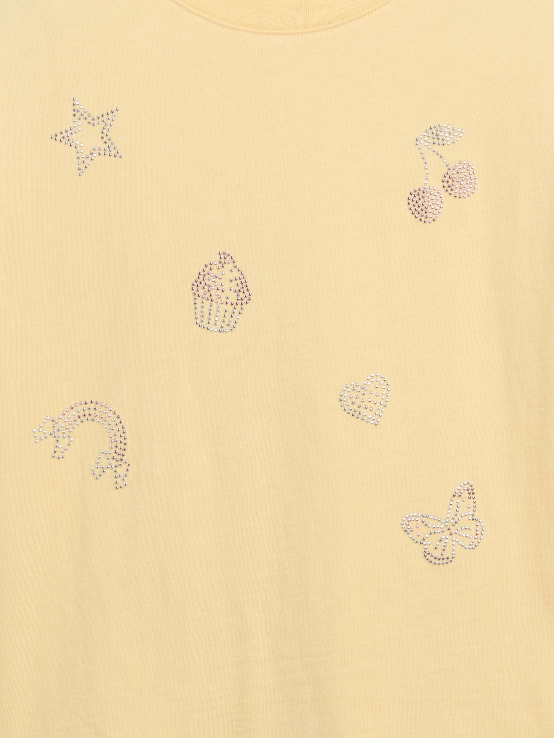 Yellow Oversized Graphic T-Shirt - Image 3 of 3