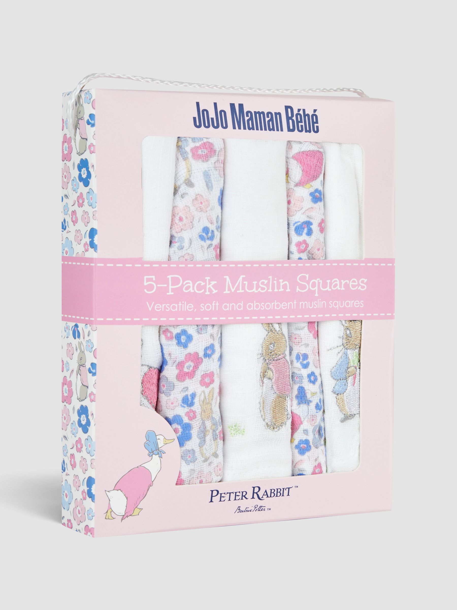 5-Pack Pretty Beatrix Potter Embroidered Muslins - Image 2 of 7