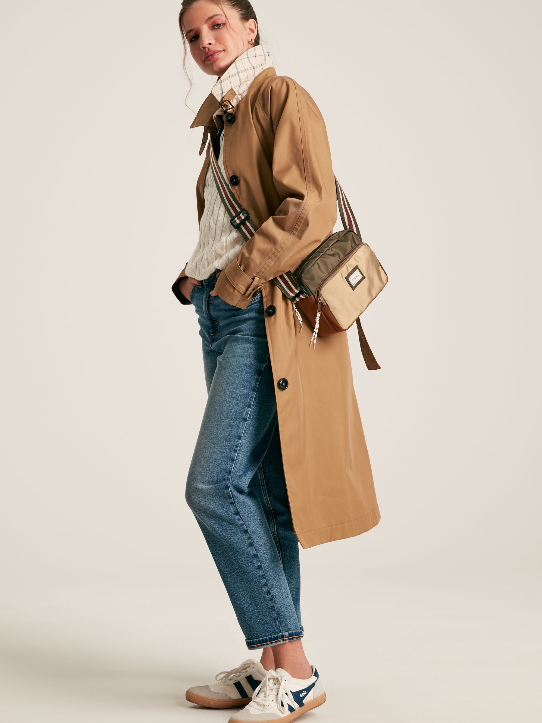 Marlow Khaki Green Lightweight Cross Body Bag - Image 2 of 7