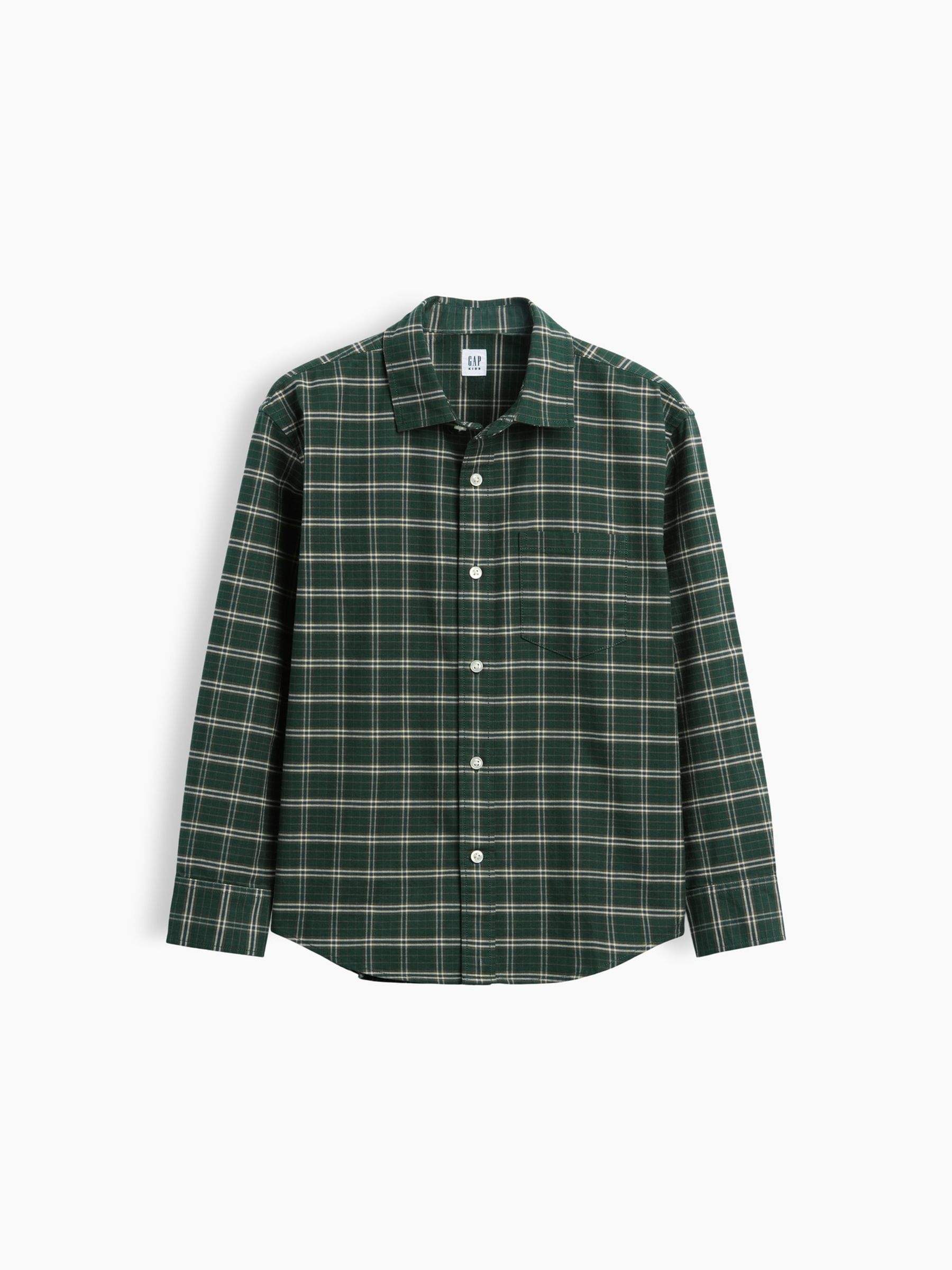 Green Relaxed Plaid Oxford Shirt - Image 4 of 4