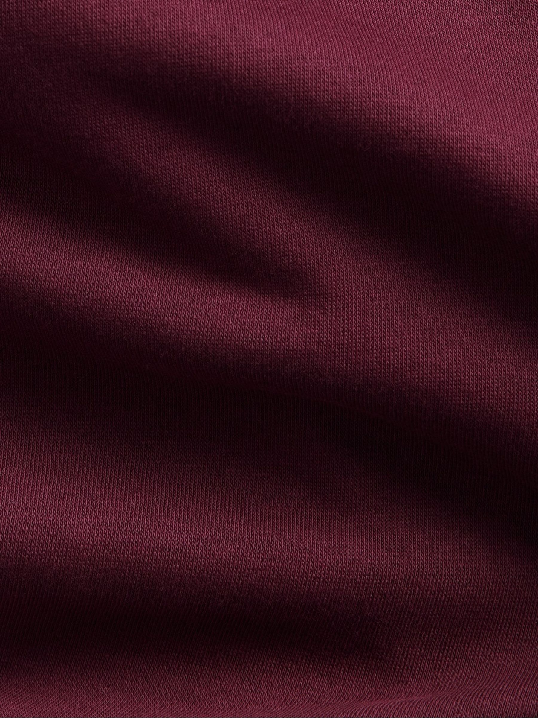 Burgundy Red Vintage Soft Crop Logo Hoodie - Image 5 of 5 Burgundy Red Vintage Soft Crop Logo Hoodie - Image 5 of 5
