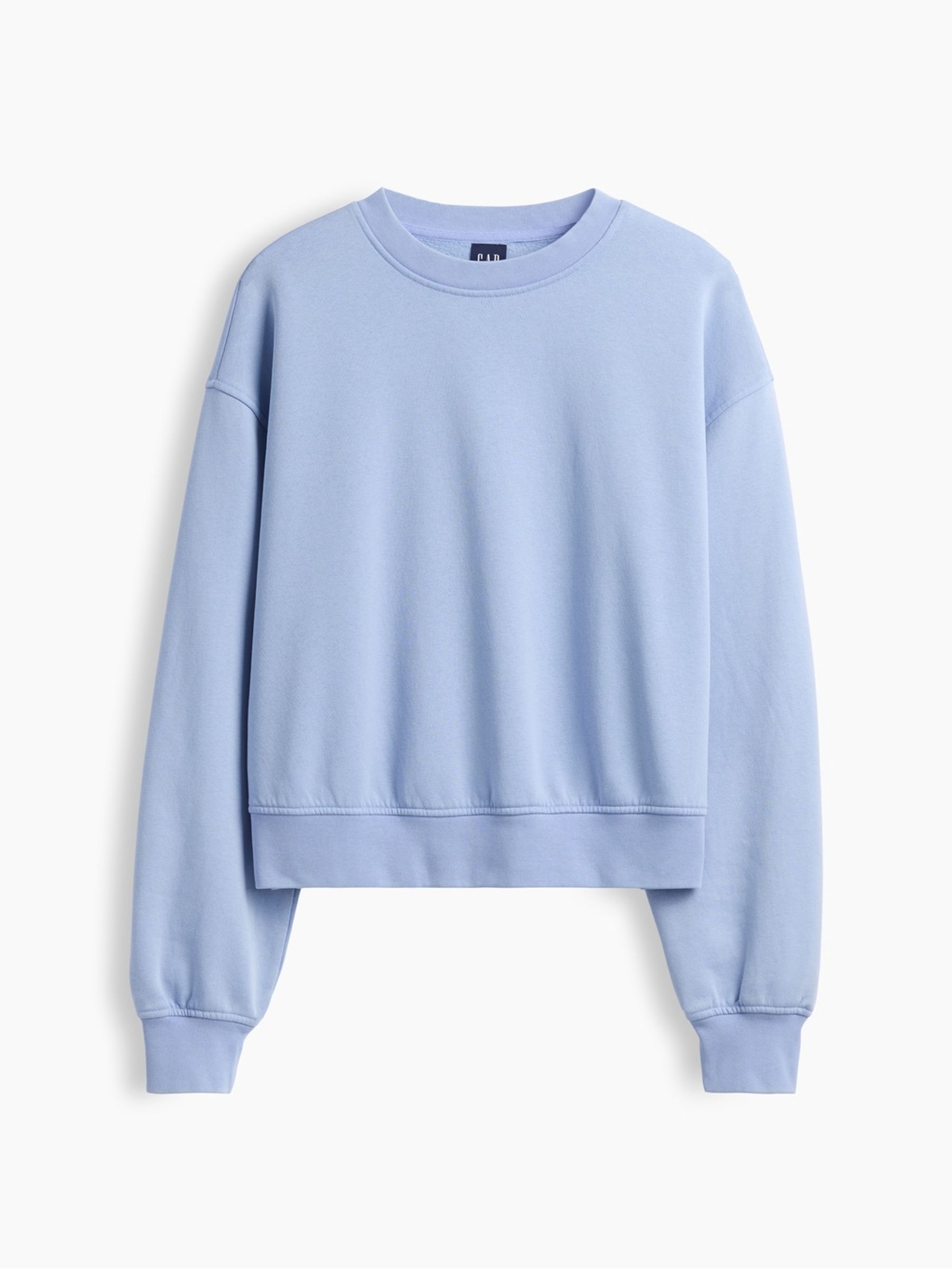 Light Blue VintageSoft Oversized Split-Hem Sweatshirt - Image 4 of 5