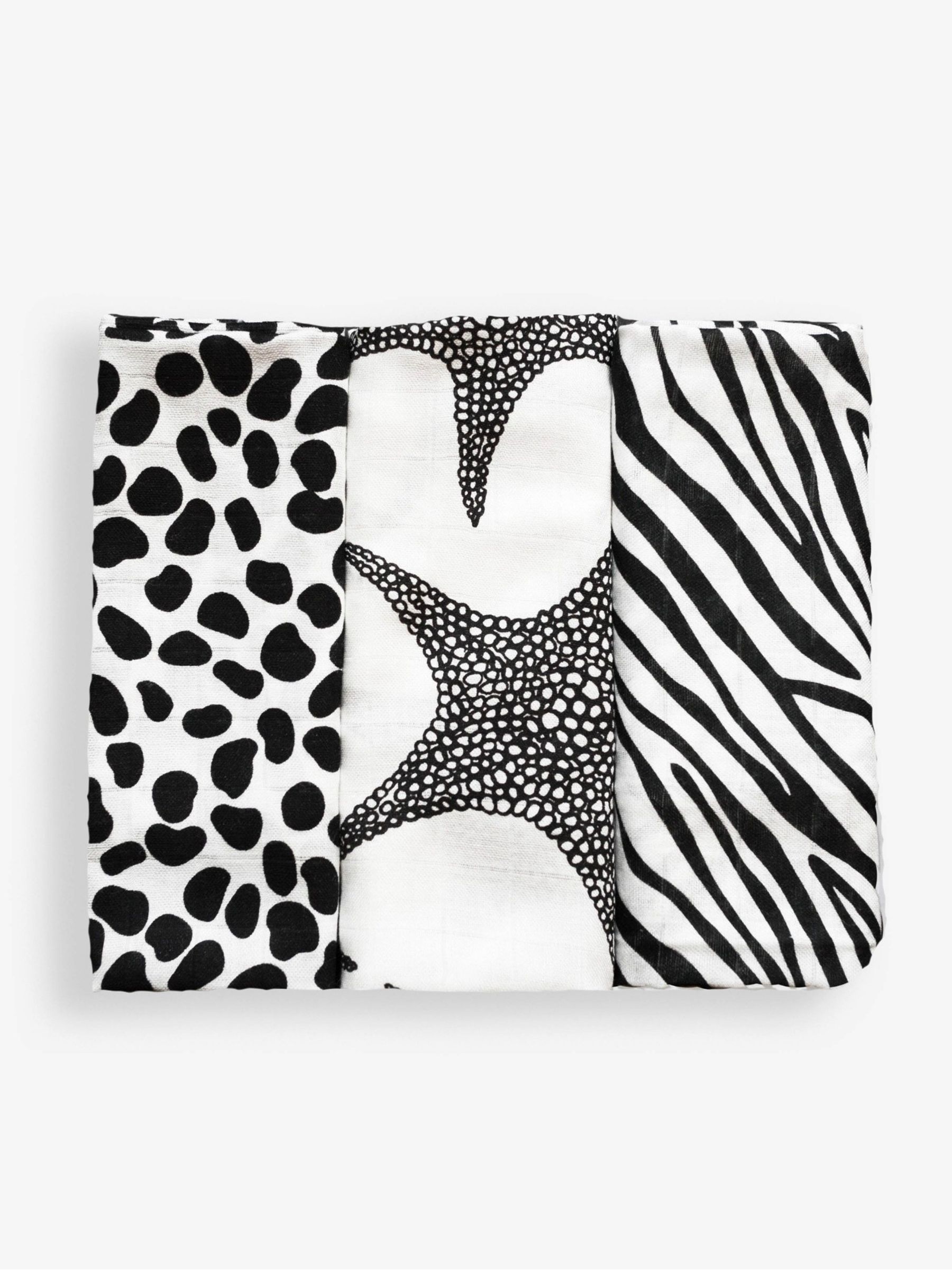 3-Pack Animal Print Sensory Muslins - Image 4 of 4