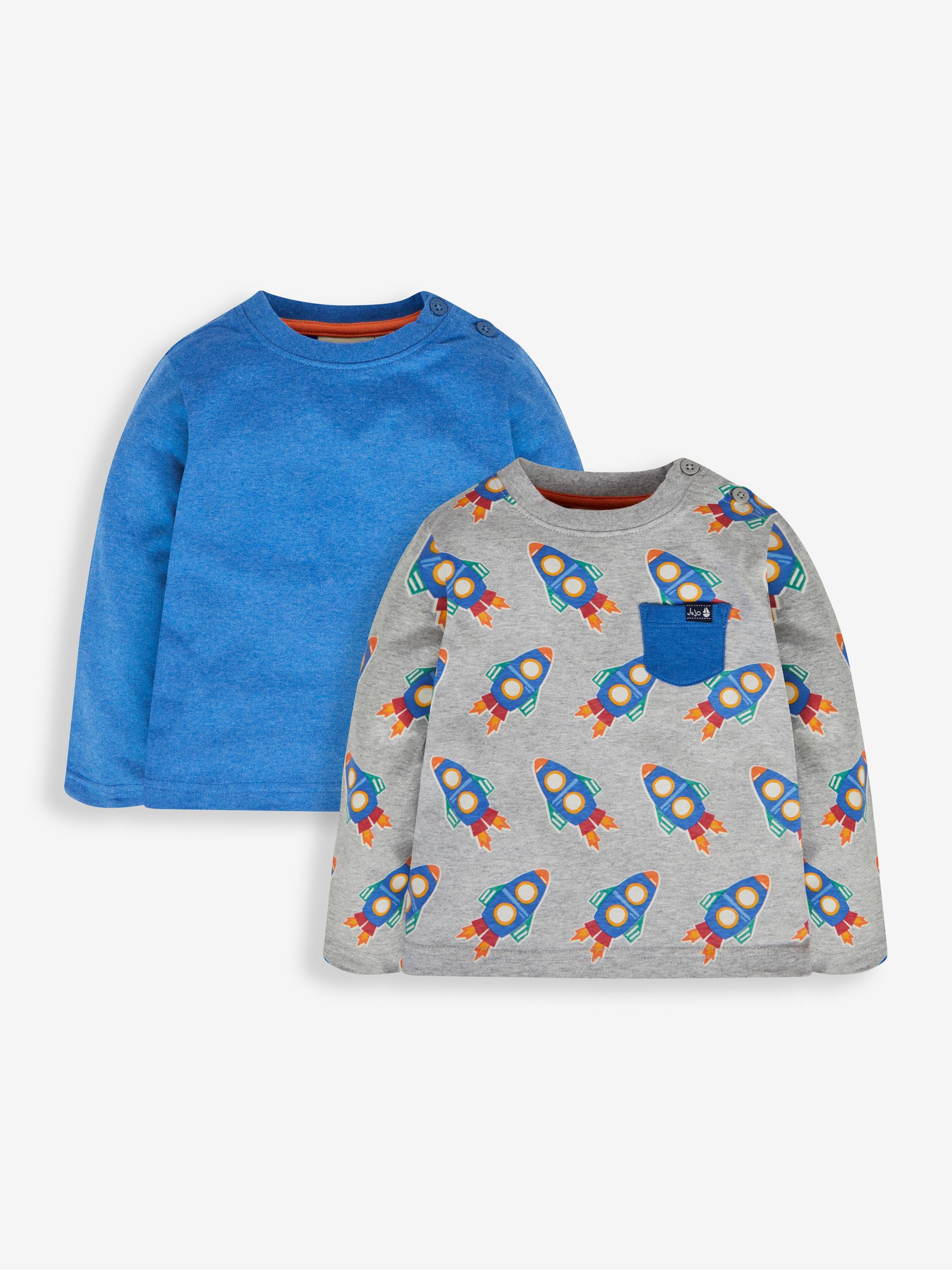 Marl Grey Boys' Rocket & Plain Tops - Image 1 of 5