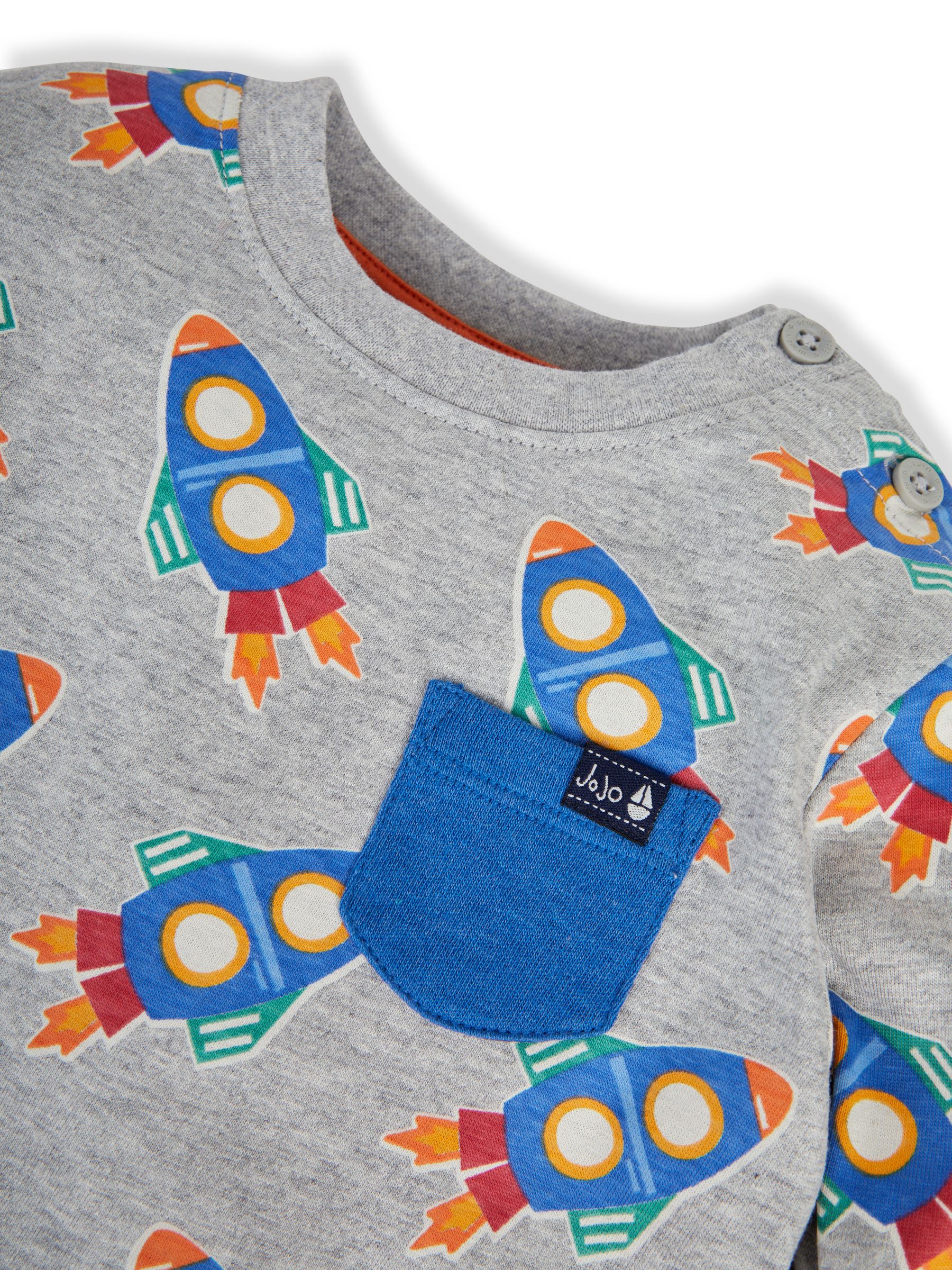 Marl Grey Boys' Rocket & Plain Tops - Image 4 of 5