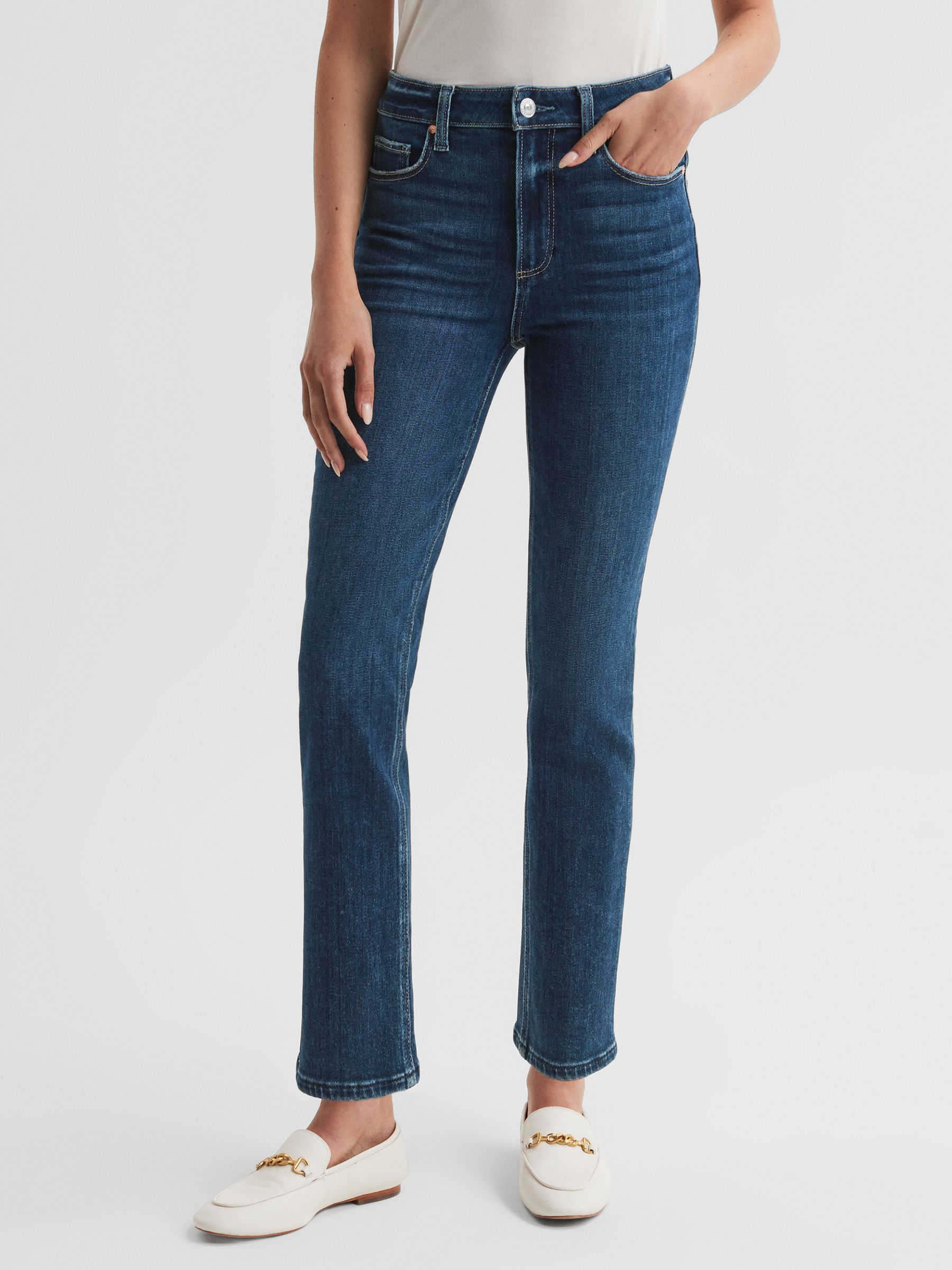 Paige High Rise Cropped Jeans in Soleil - Image 3 of 4