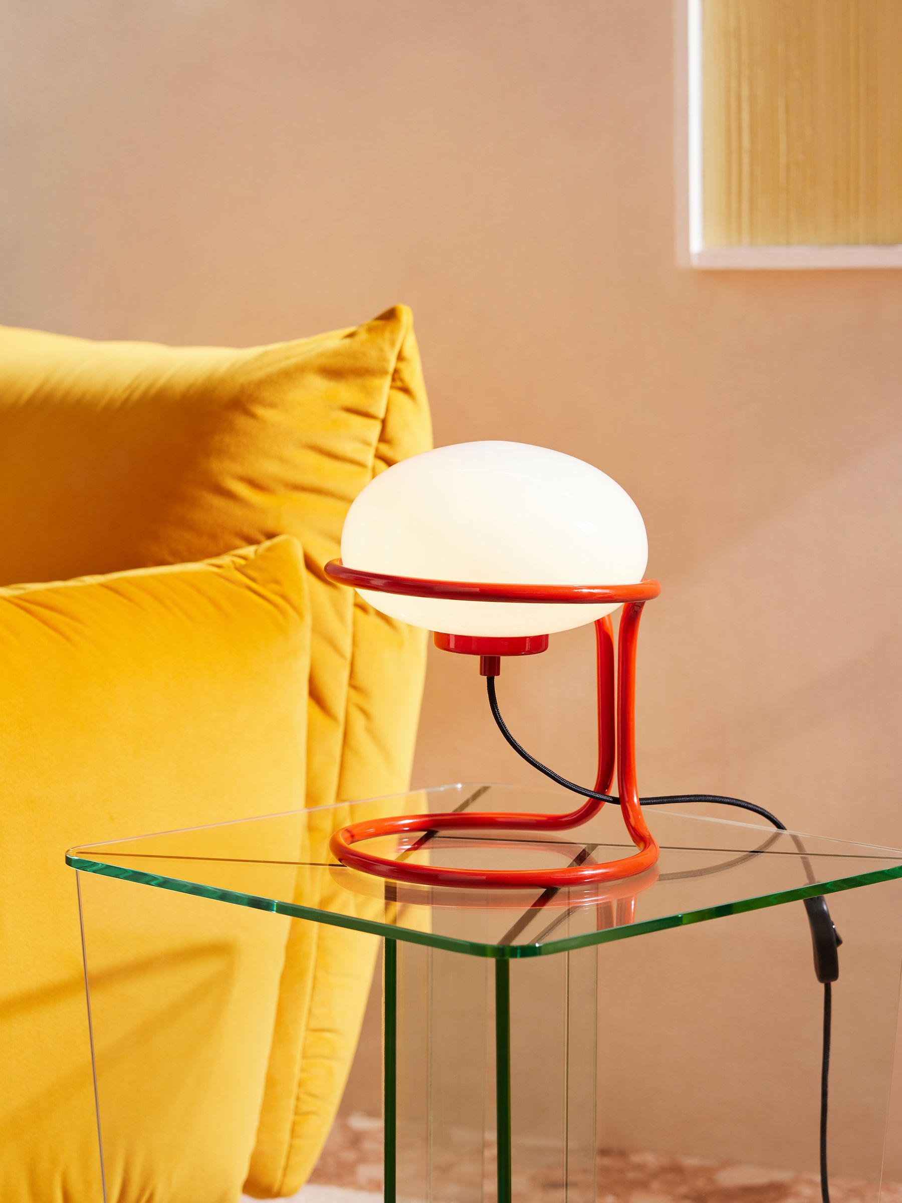 Piper Table Lamp in Red - Image 1 of 3