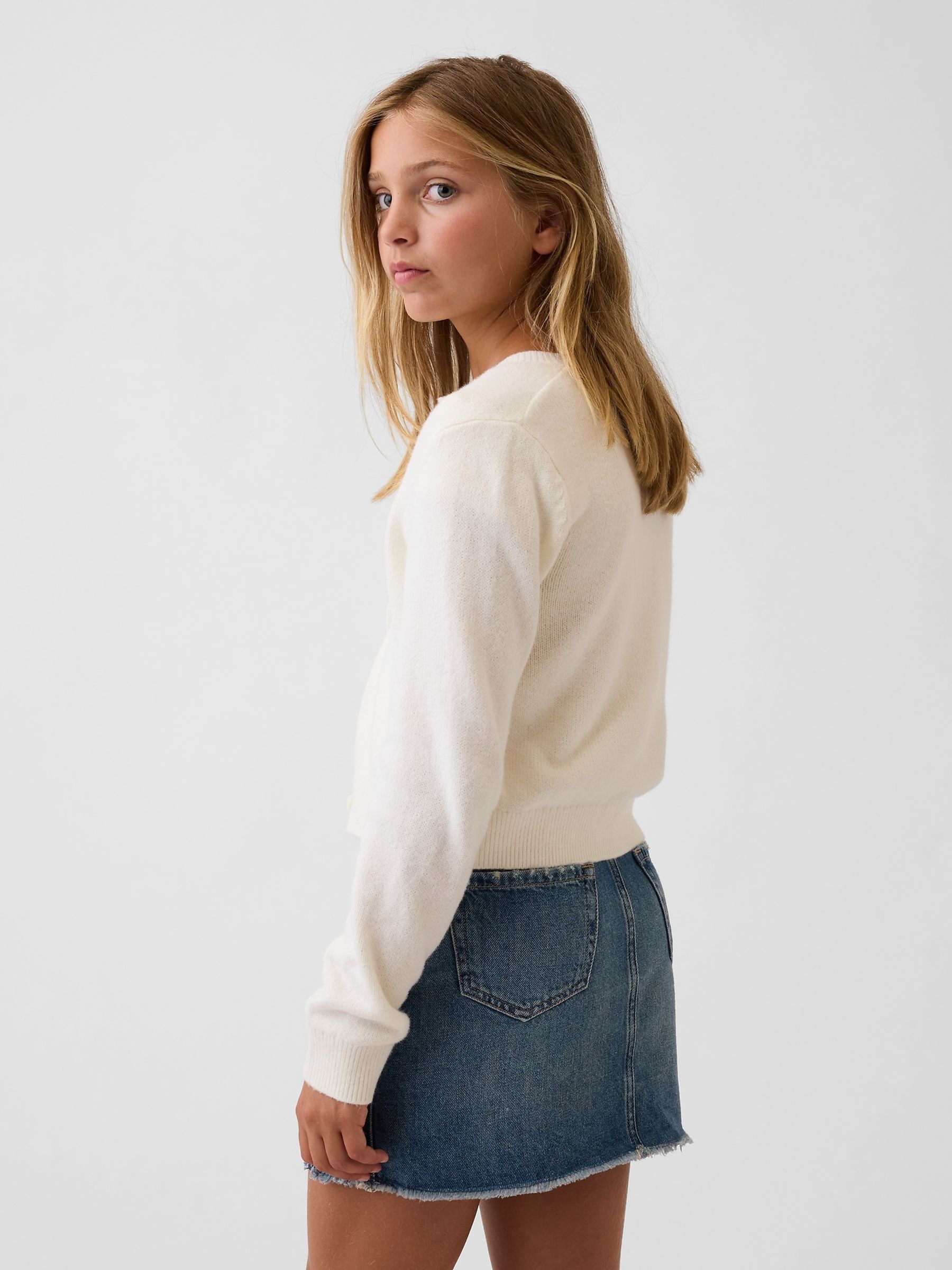 Cream Cash Soft Relaxed Cardigan - Image 2 of 5