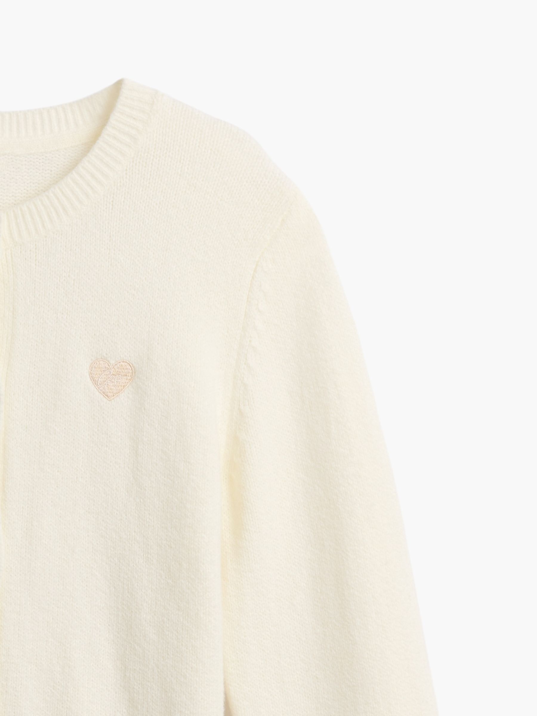 Cream Cash Soft Relaxed Cardigan - Image 4 of 5