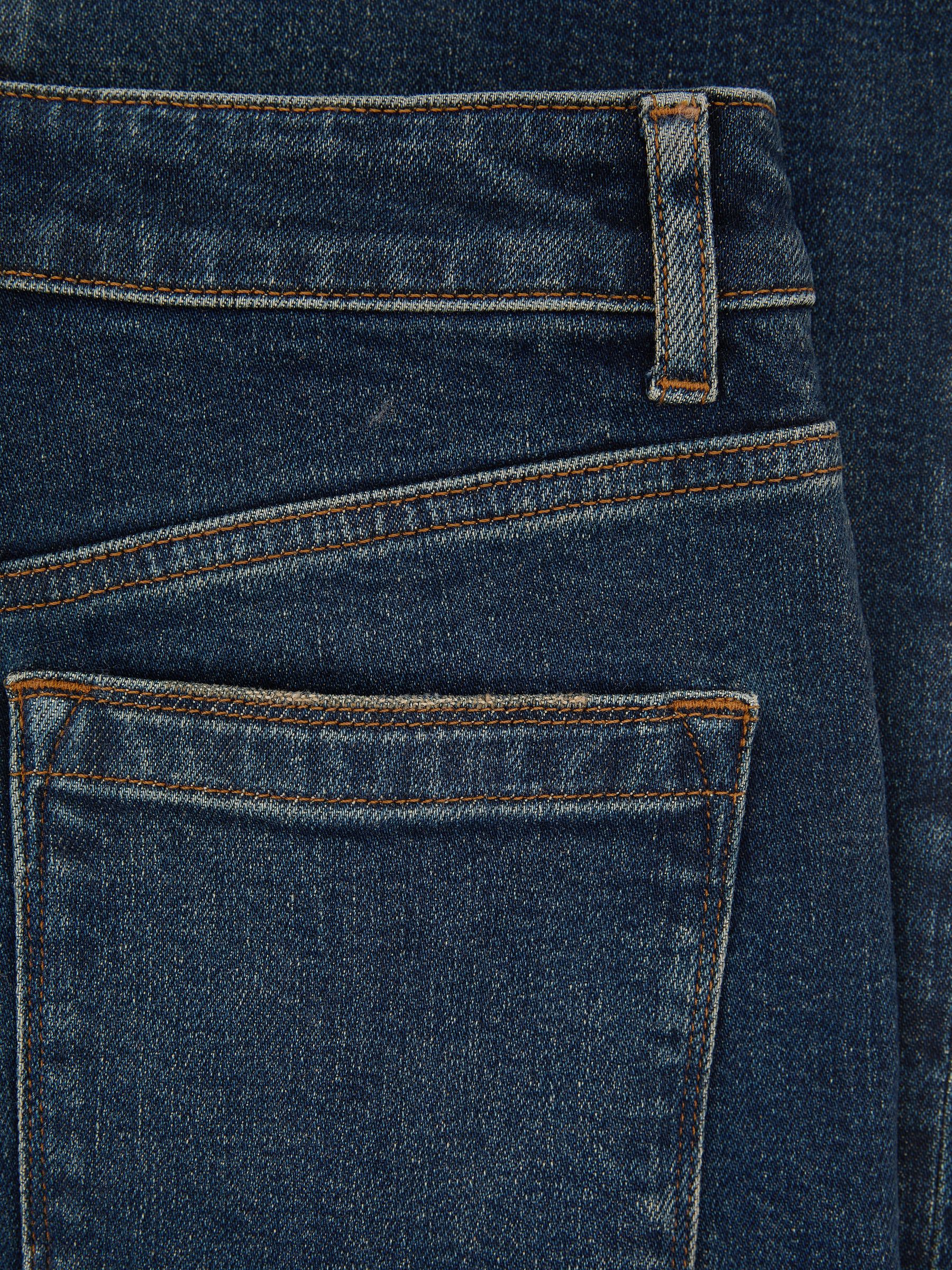 Højtaljede Bootcut-jeans i mellemblå - Billede 8 af 9