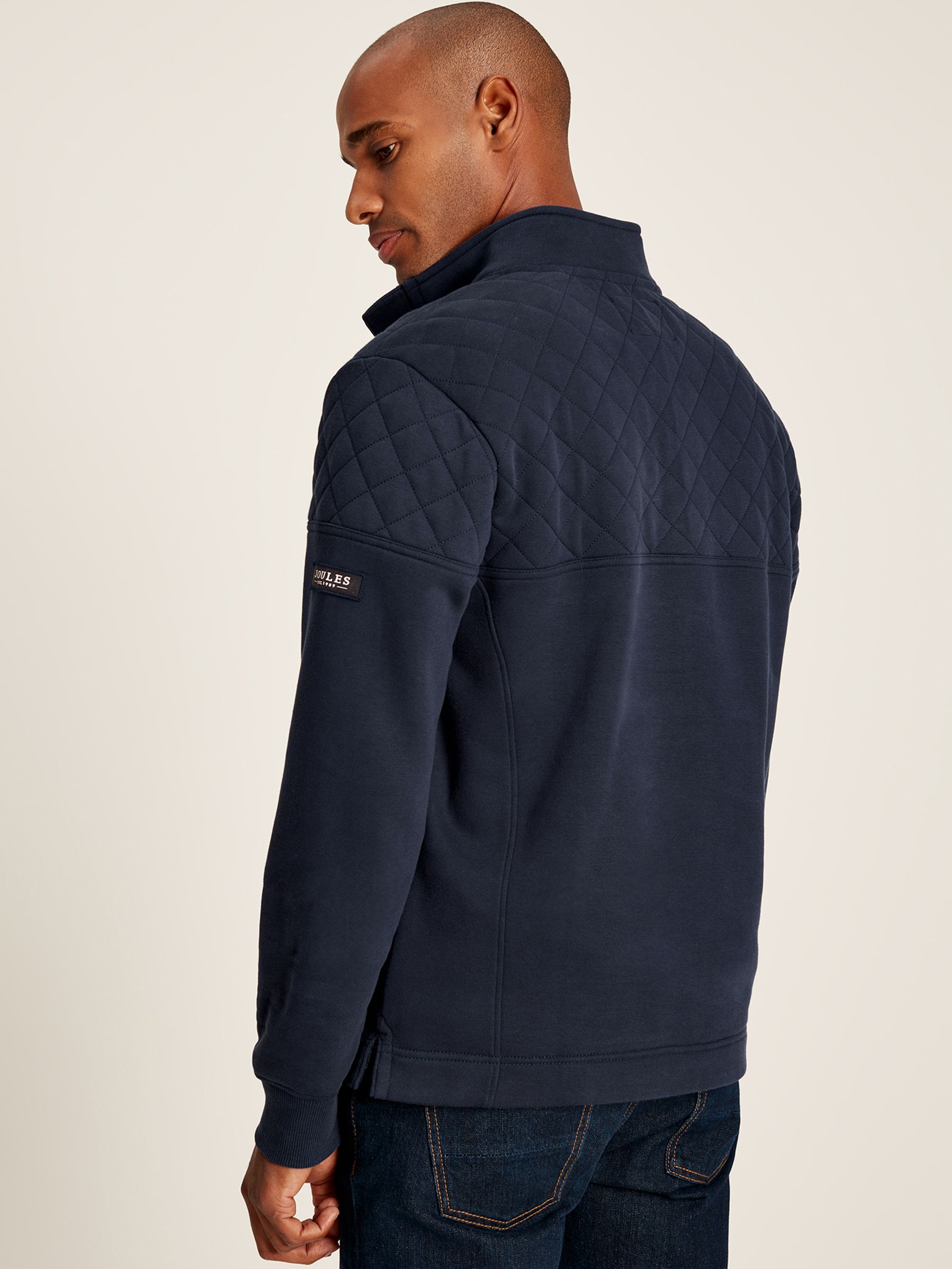 Darrington Blue Quarter Zip Quilted Sweatshirt - Image 2 of 7