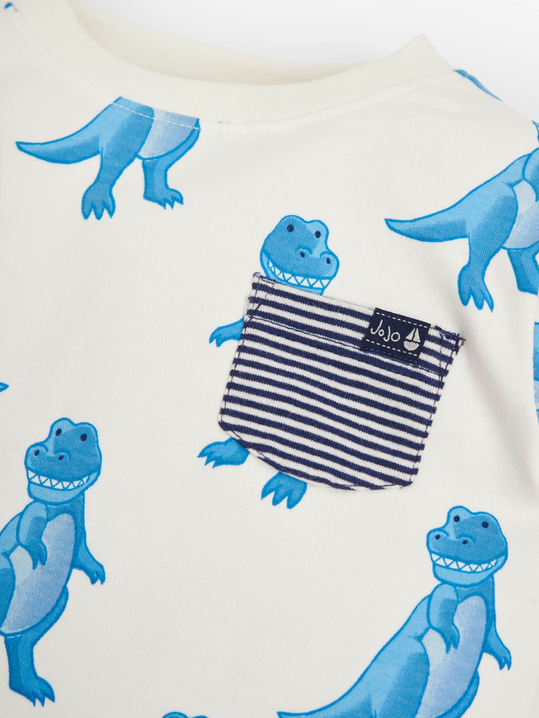 Ecru Boys' T-Rex Print T-Shirt - Image 4 of 4