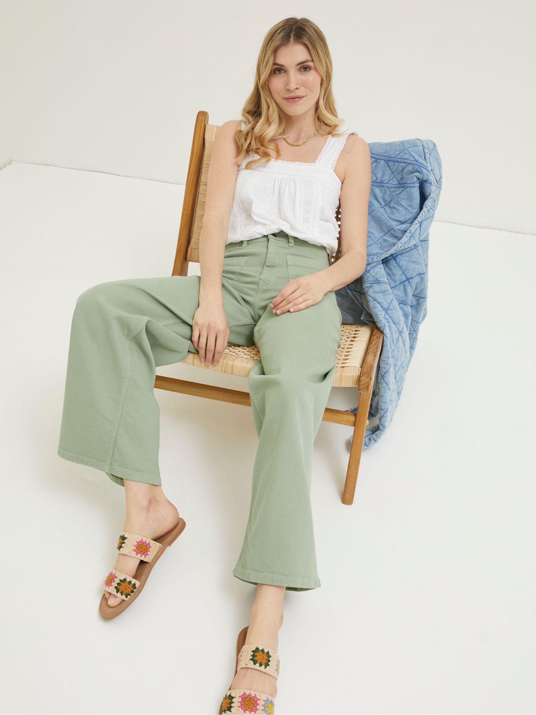 Green Cassie Marine Straight Jeans - Image 4 of 5