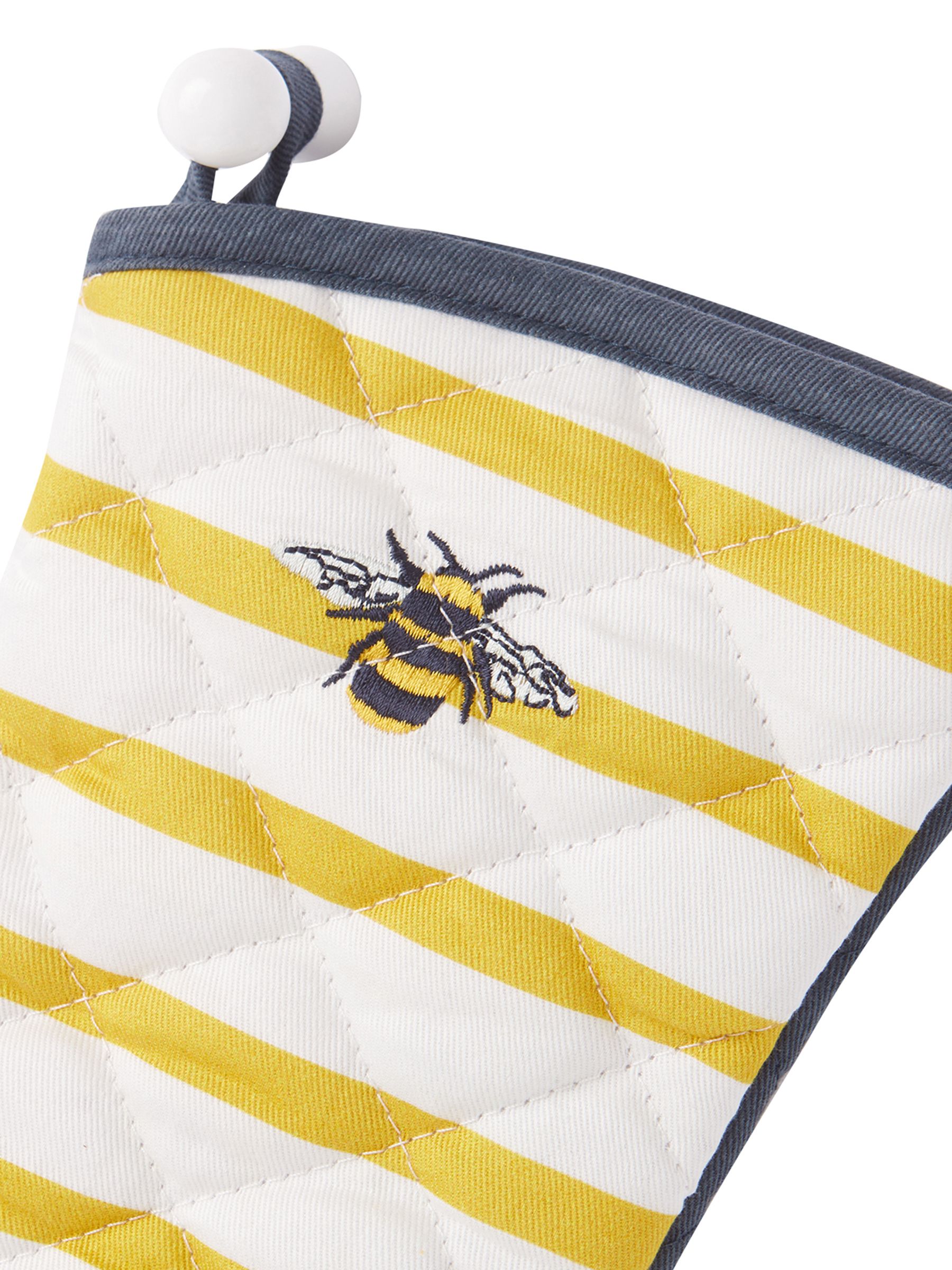 Blue Bee And Striped Single Oven Gloves - Image 3 of 4