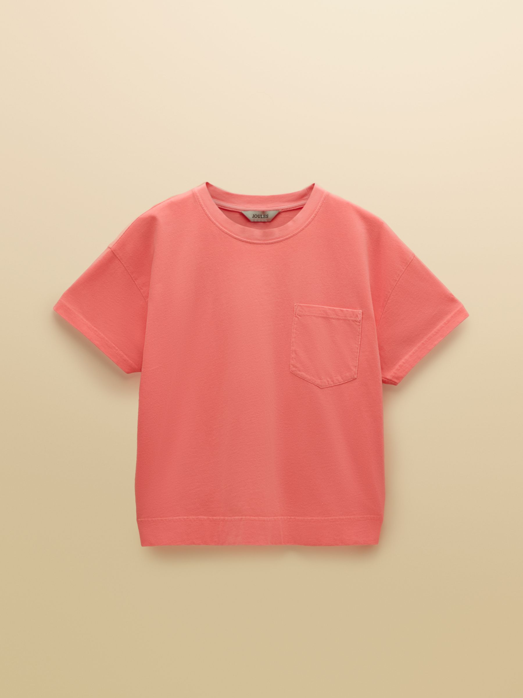 Pink Relaxed Fit Neon Garment Washed Short Sleeve Jersey T-Shirt - Image 3 of 3