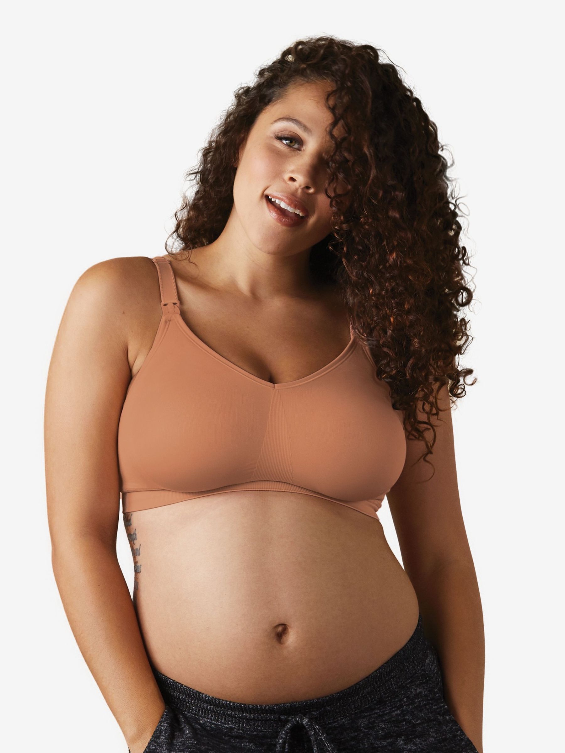 Brown Bravado Body Silk Seamless Maternity & Nursing Bra - Image 1 of 1