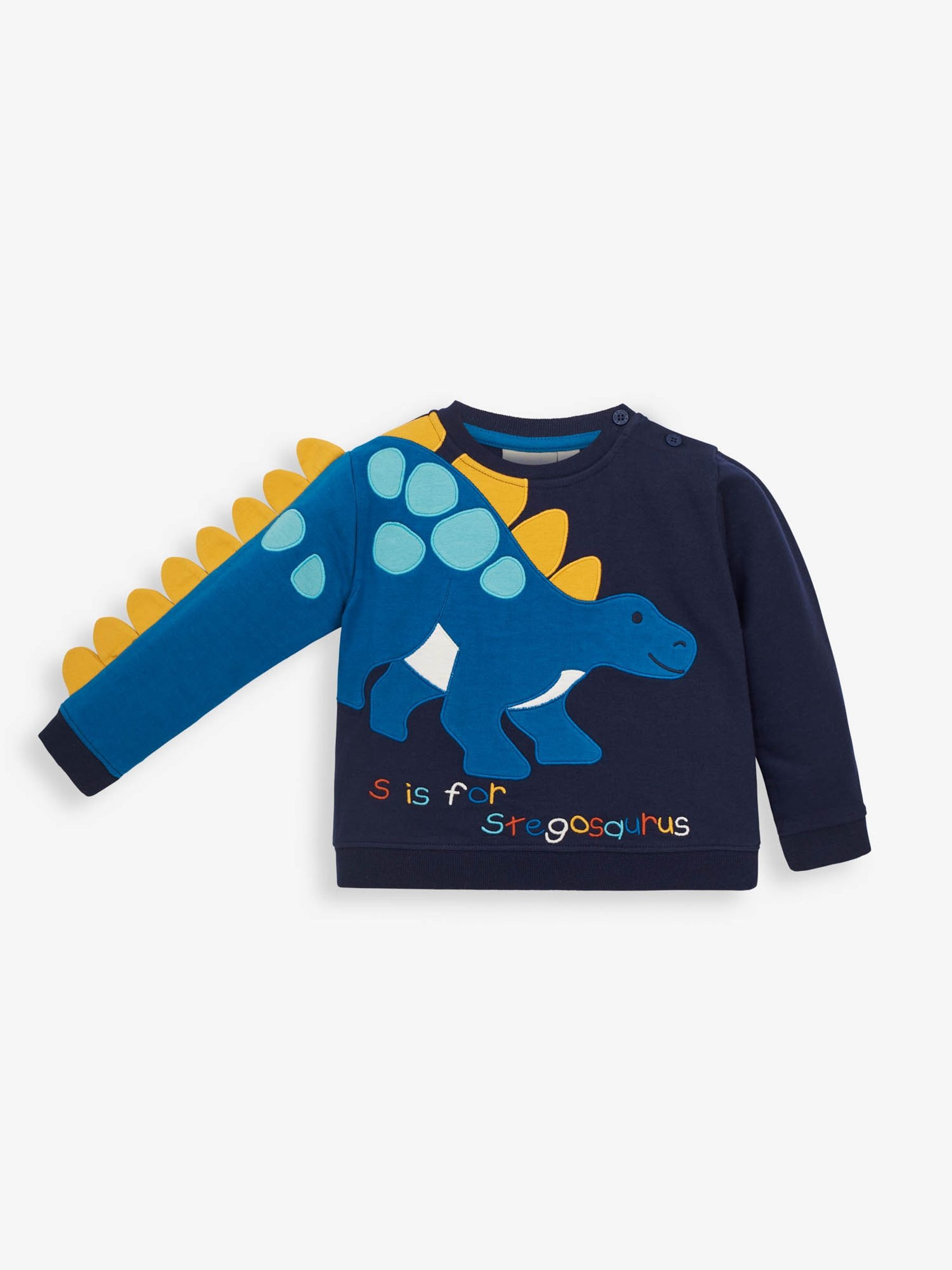 Navy Boys Stegosaurus Sweatshirt - Image 1 of 5