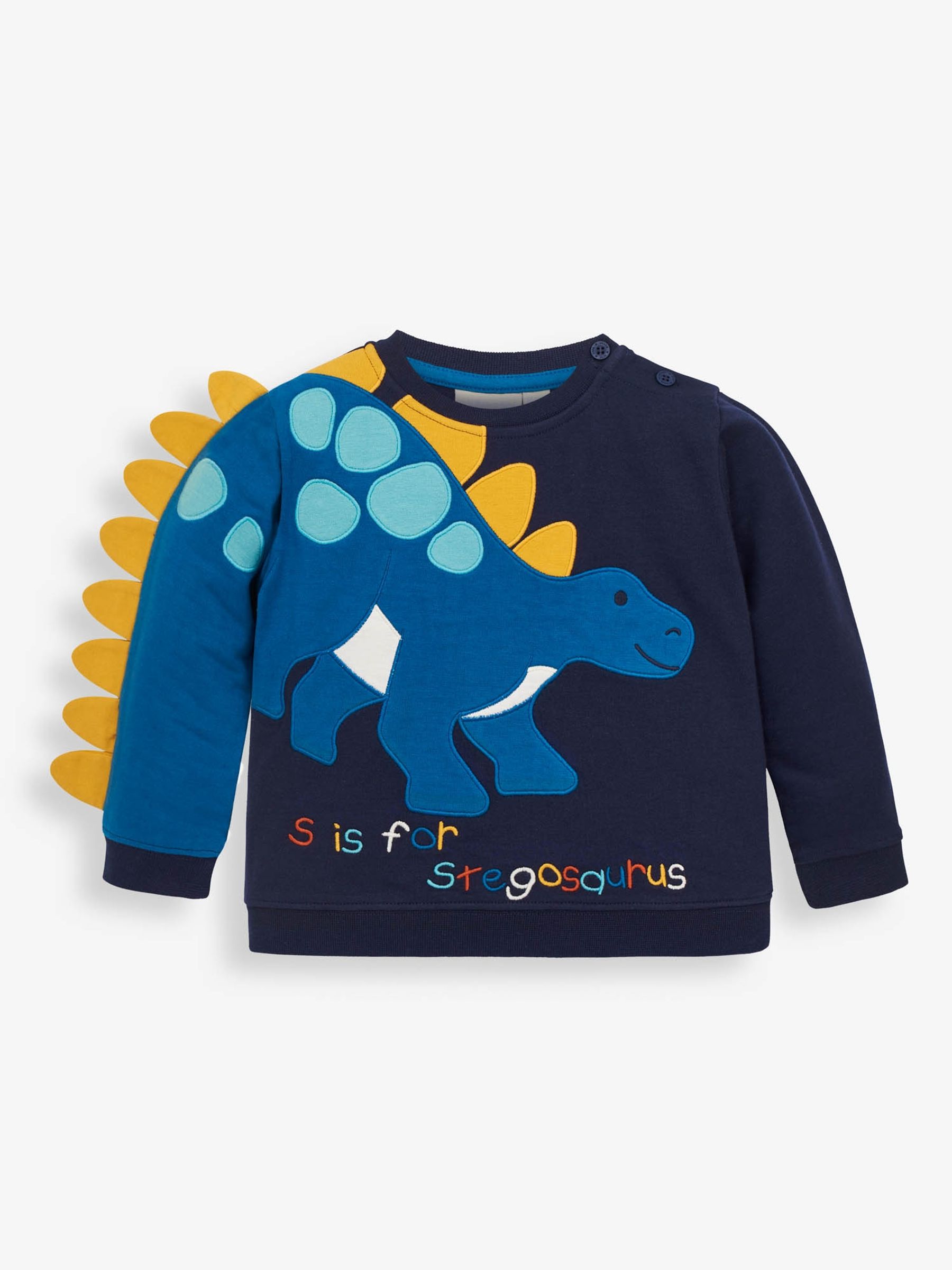 Navy Boys Stegosaurus Sweatshirt - Image 2 of 5
